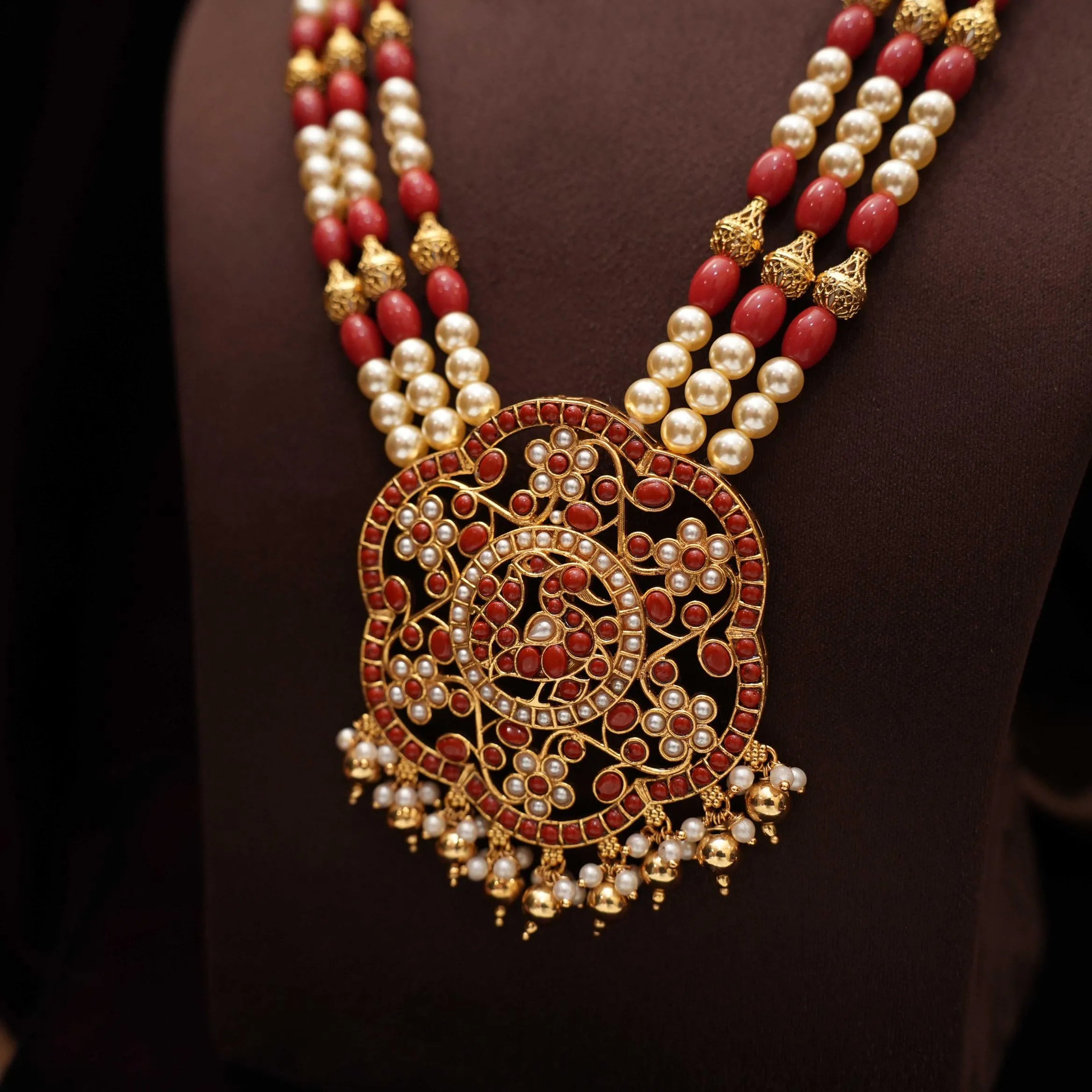 Omaya Antique Necklace - Peacock