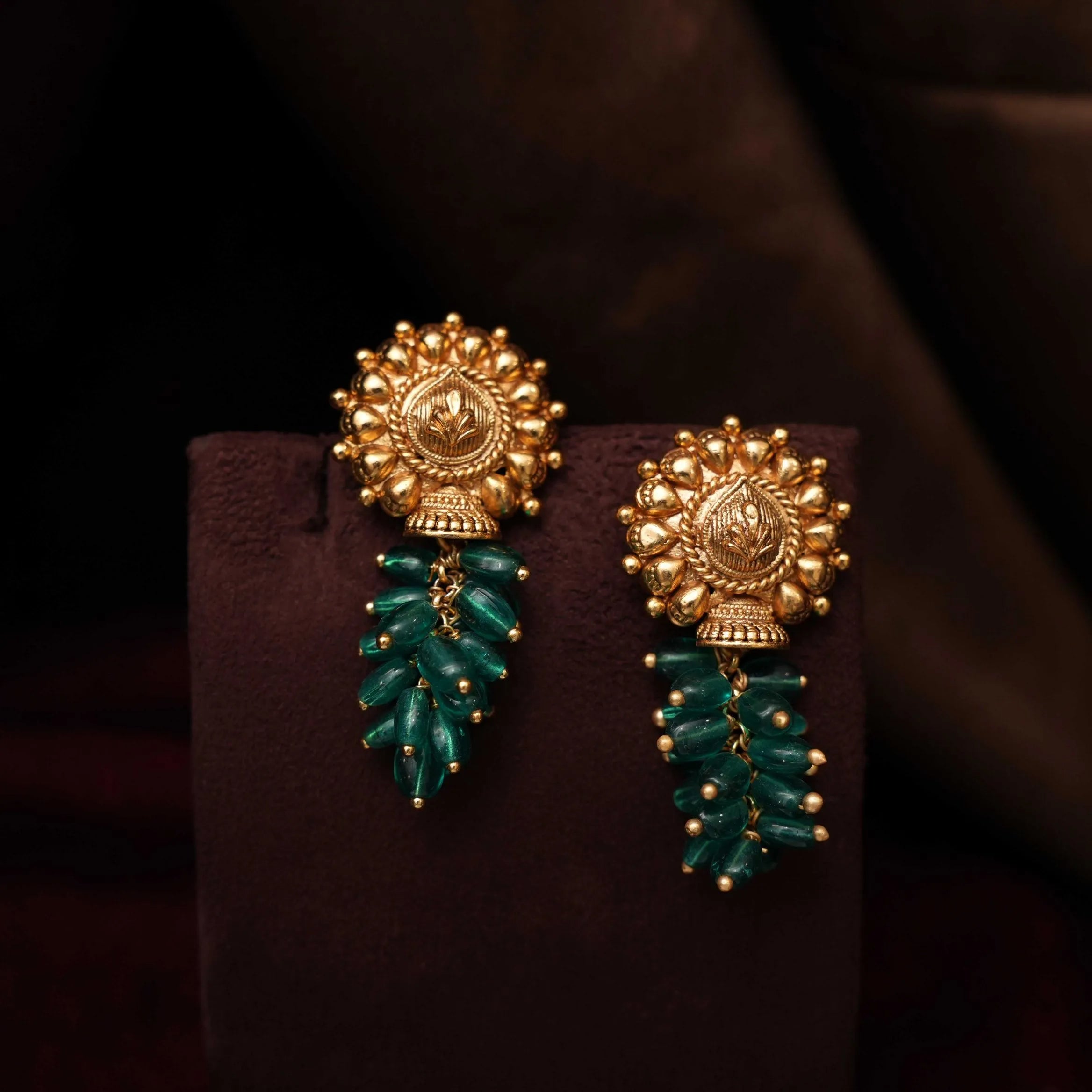 Onella Beaded Necklace - Green