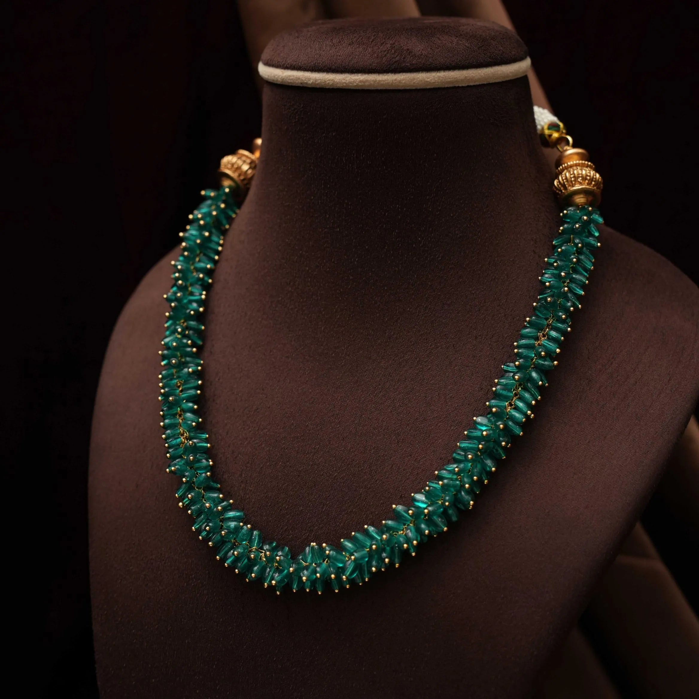 Onella Beaded Necklace - Green