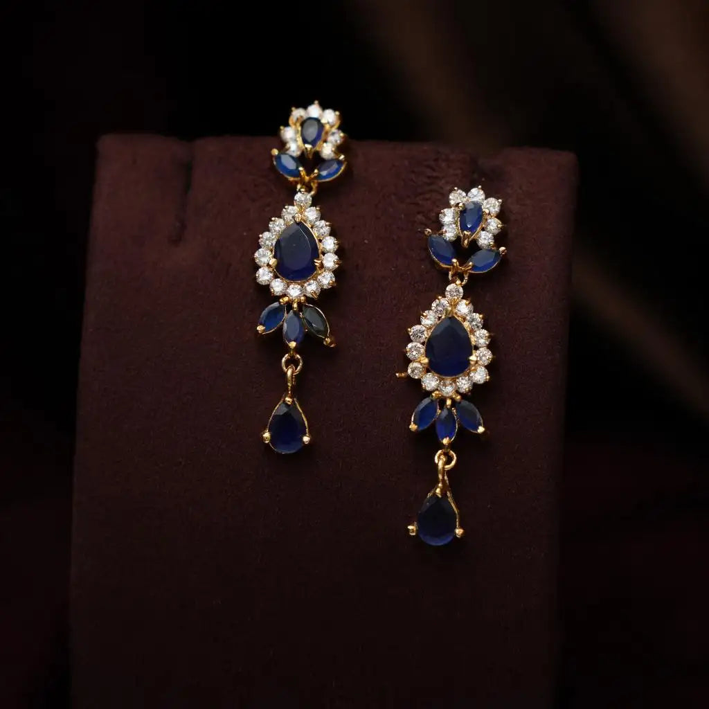 Oshika Zircon Blue Necklace