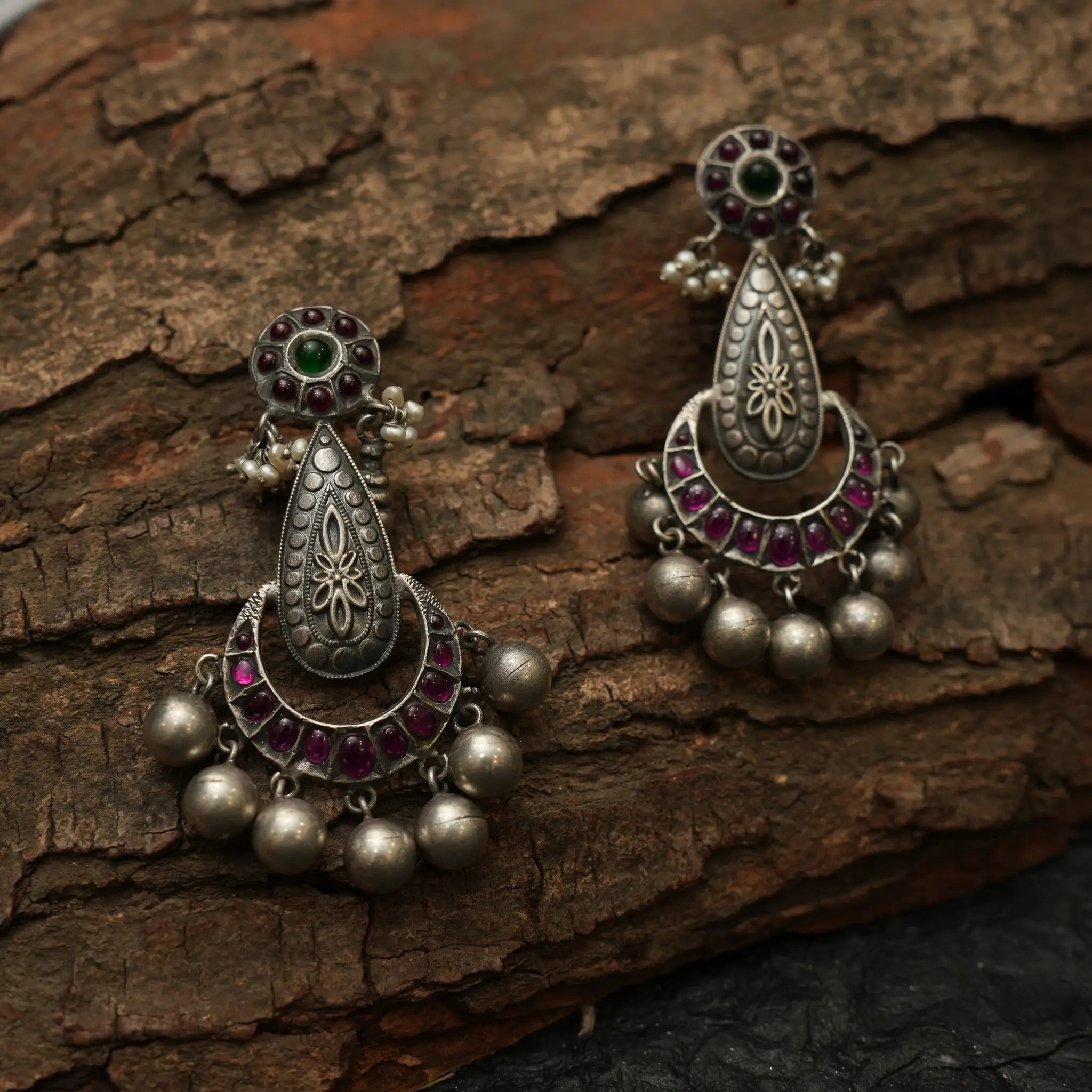 Oxidised Silver Earrings