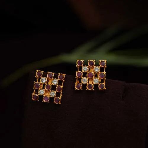 Pallavi Silver Ear Stud