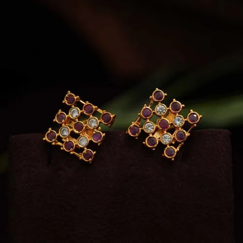 Pallavi Silver Ear Stud