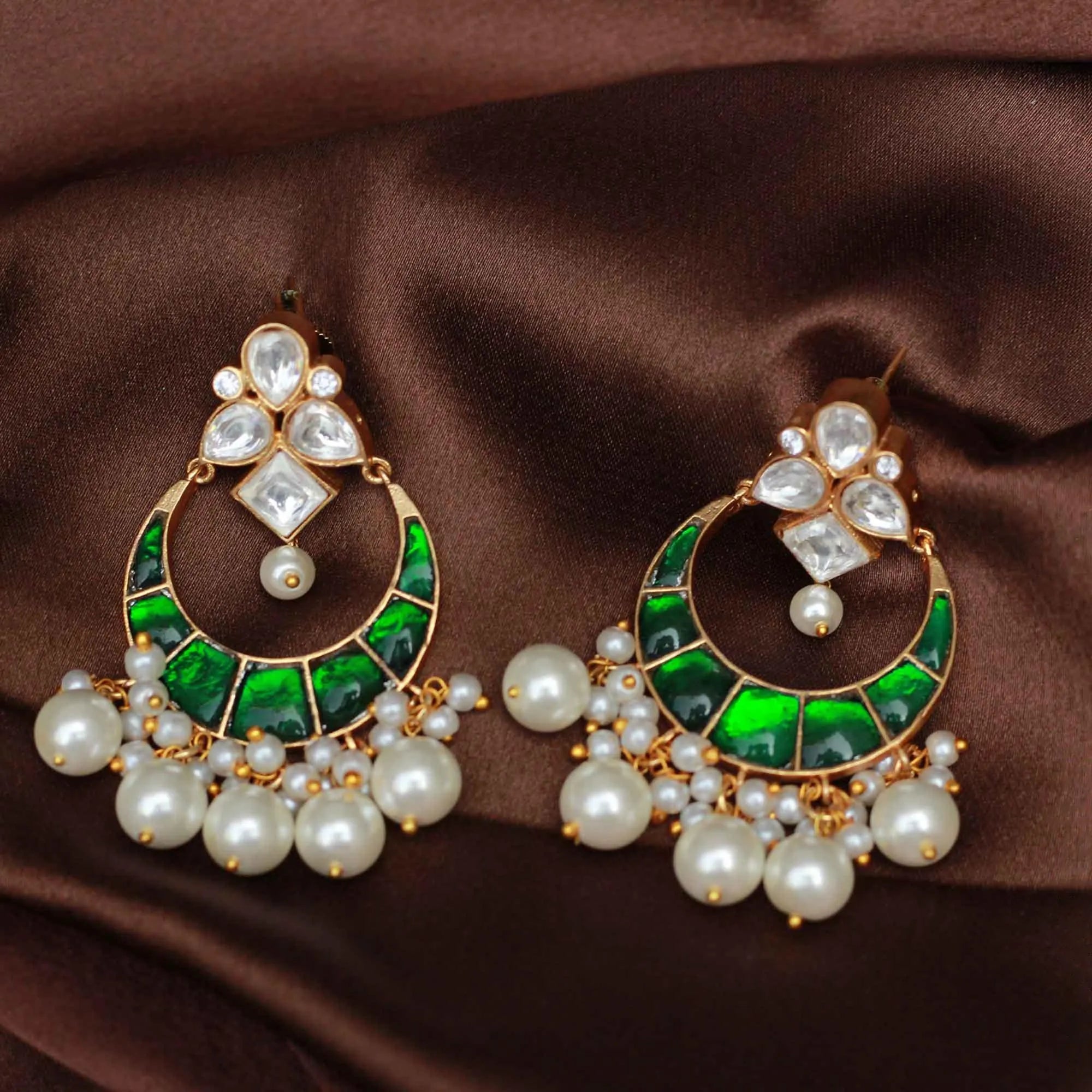 Parnika Chand Polki Necklace - Green