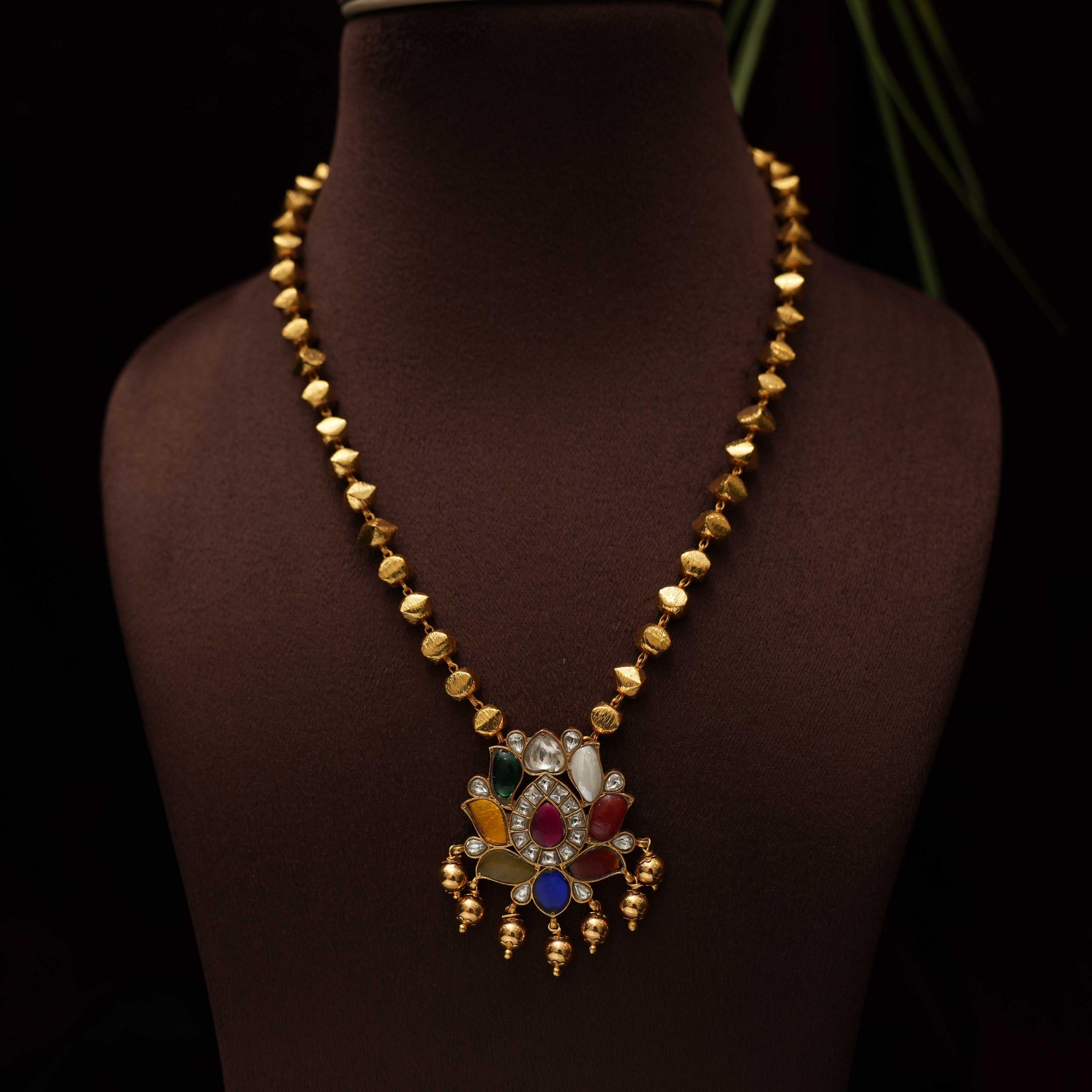 Parth Navarathna Antique Necklace - Rimli Boutique