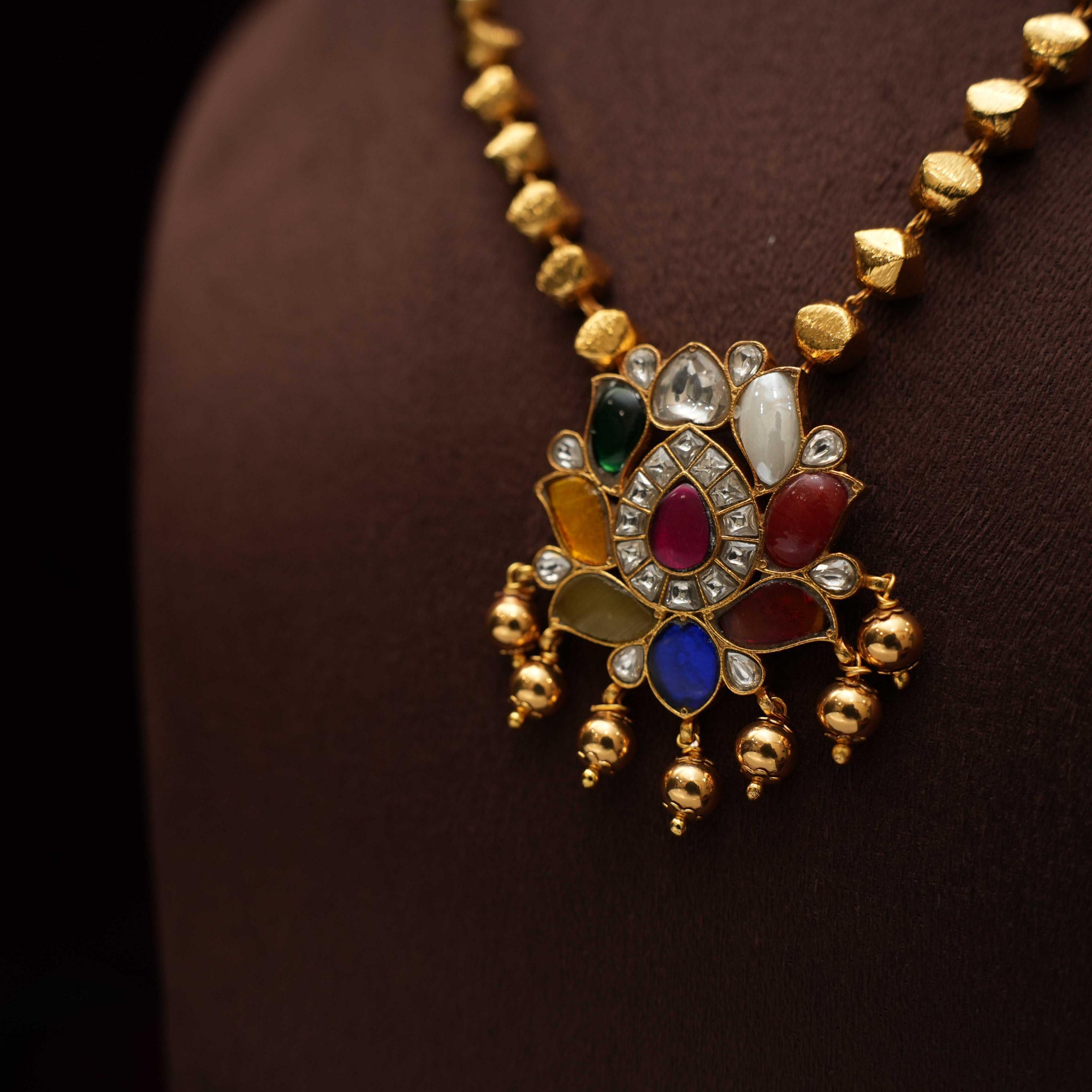 Parth Navarathna Antique Necklace - Rimli Boutique