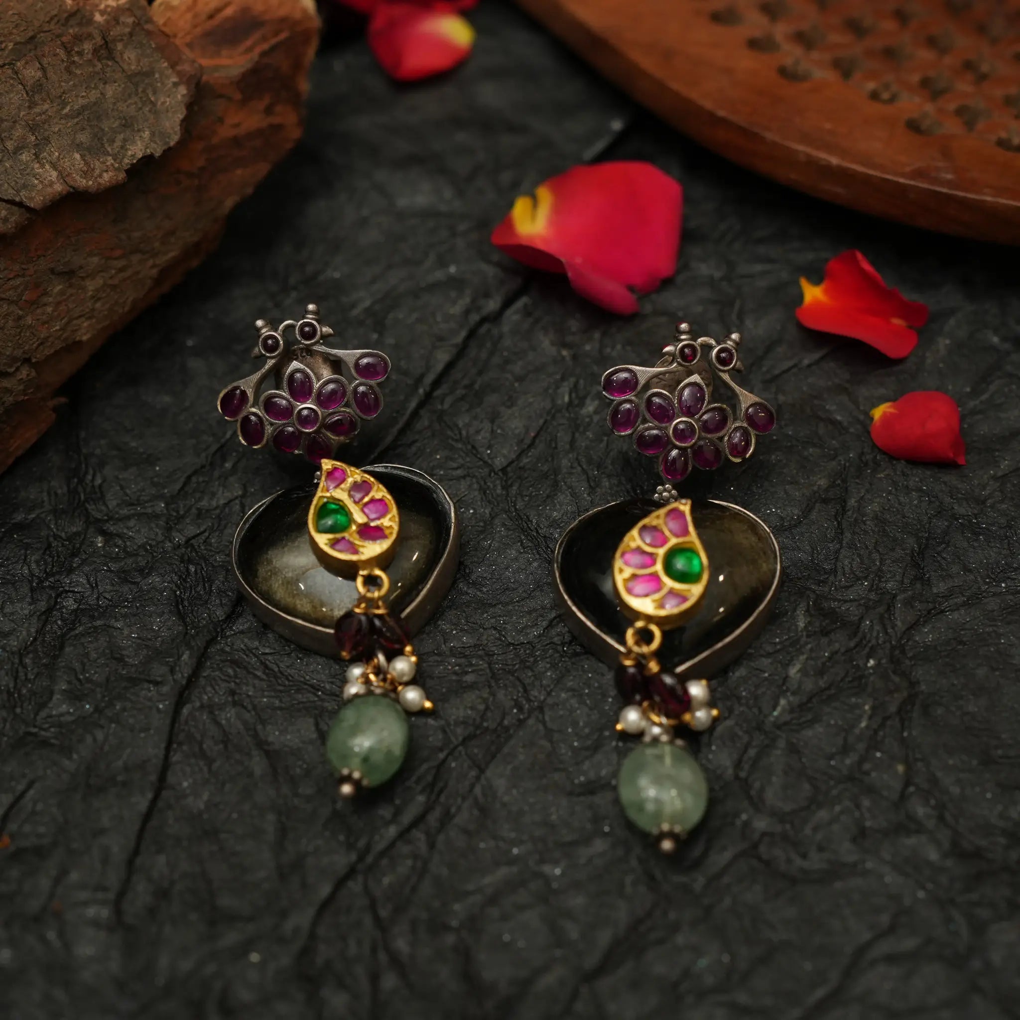 Paru Silver Earrings