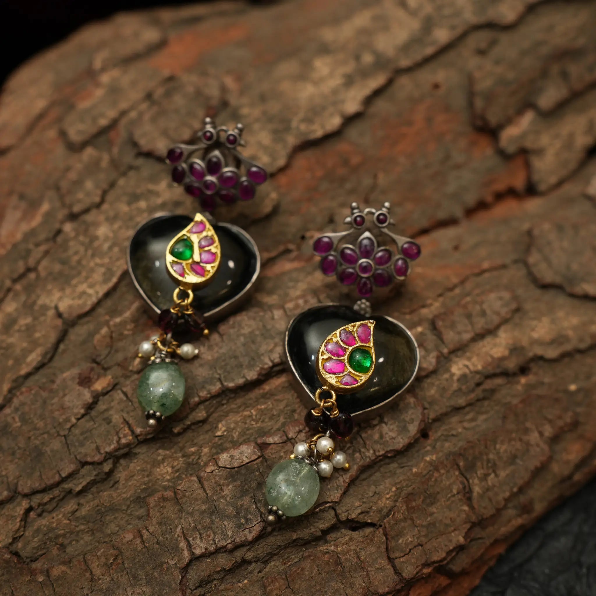 Paru Silver Earrings