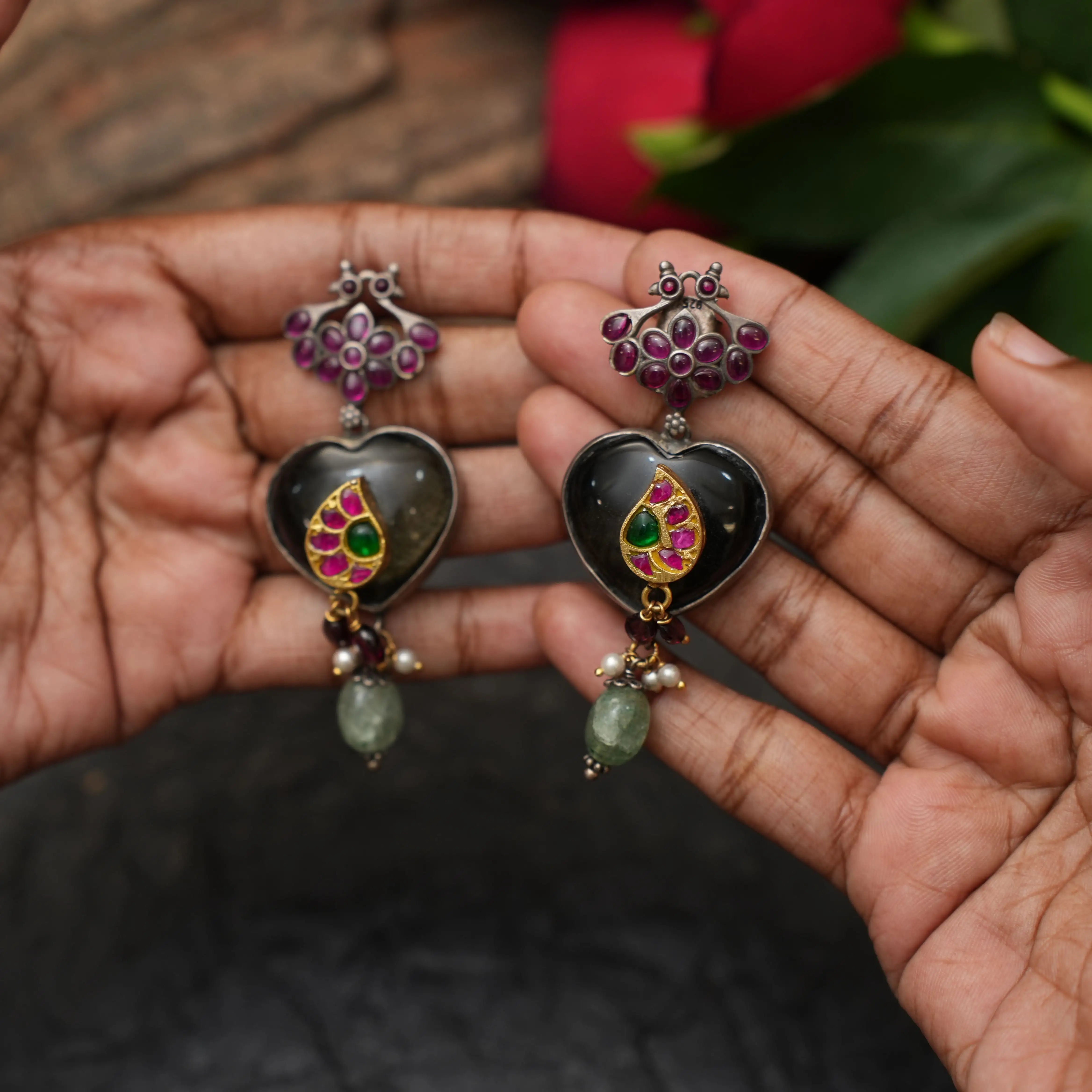 Paru Silver Earrings