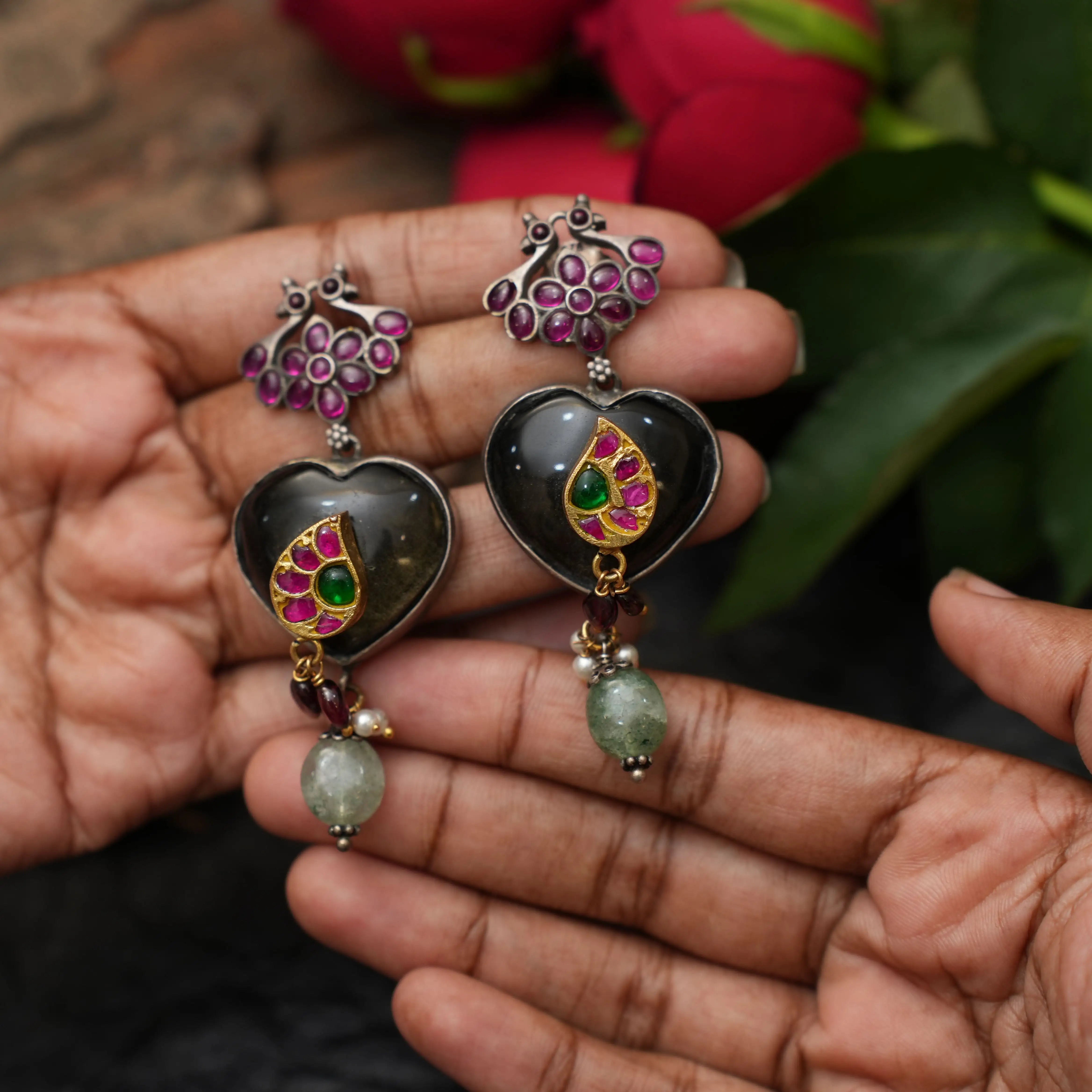 Paru Silver Earrings