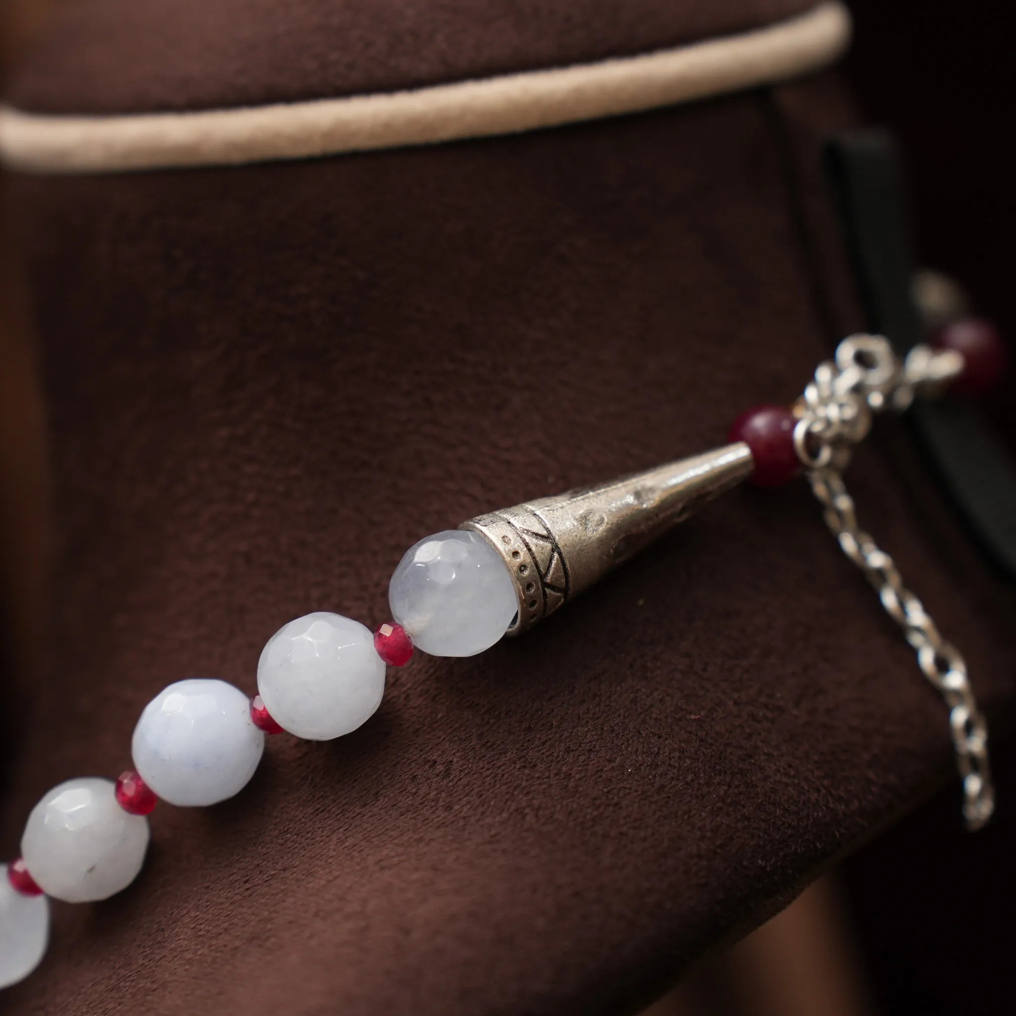 Patira Beaded Necklace - Ice Blue