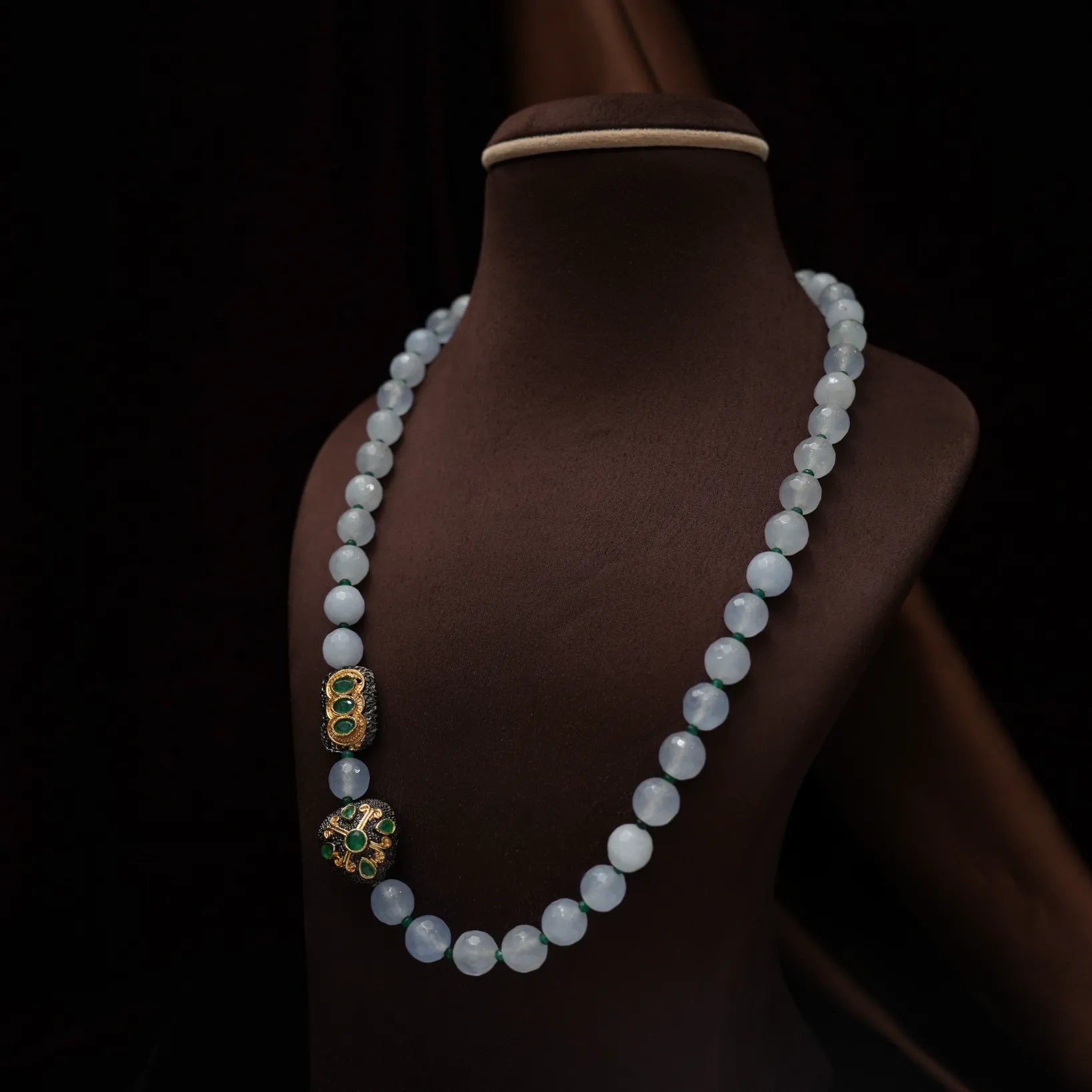 Patira Beaded Necklace - Pastel Blue