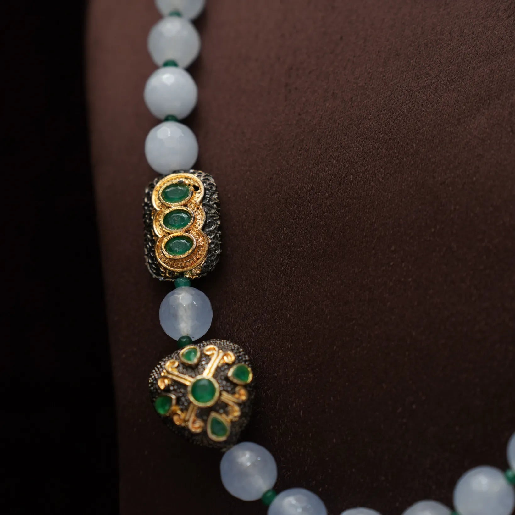 Patira Beaded Necklace - Pastel Blue