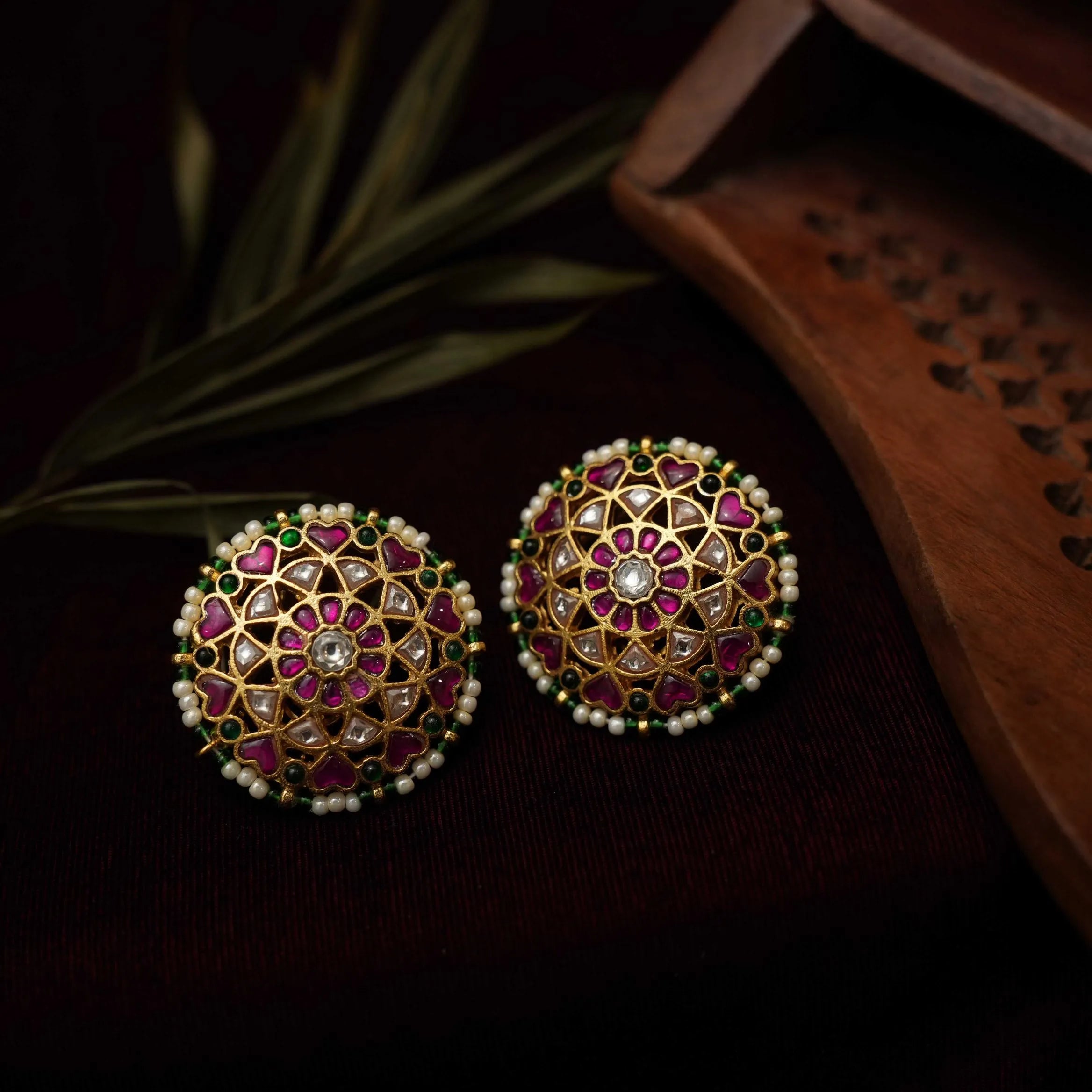 Pavita Antique Ear Stud - Rimli Boutique