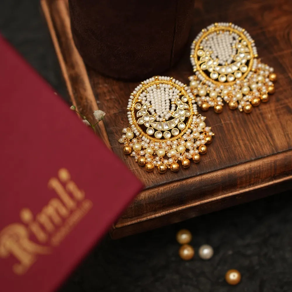 Shravani Polki Ear stud - Rimli Boutique