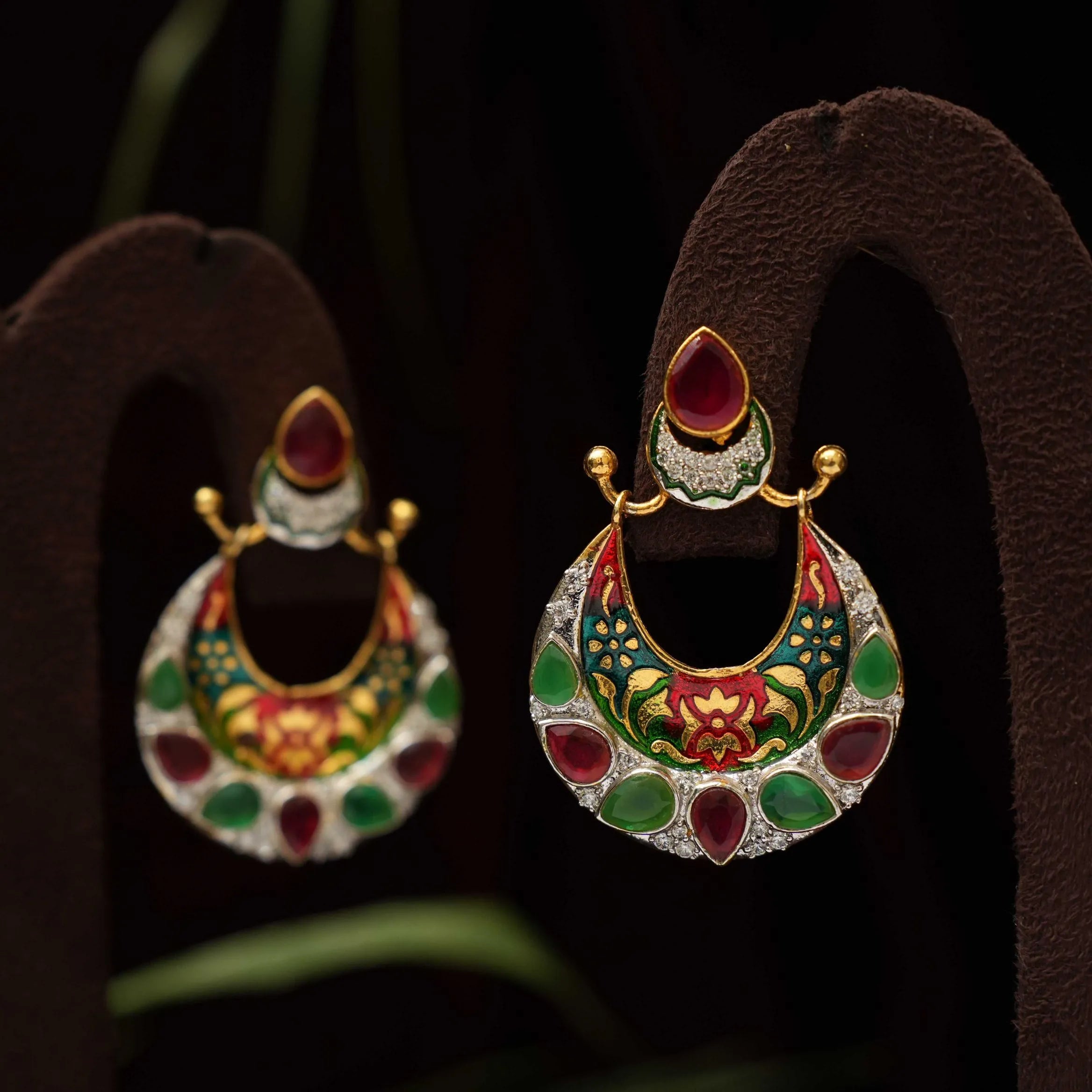 Pooja Enamel Earrings