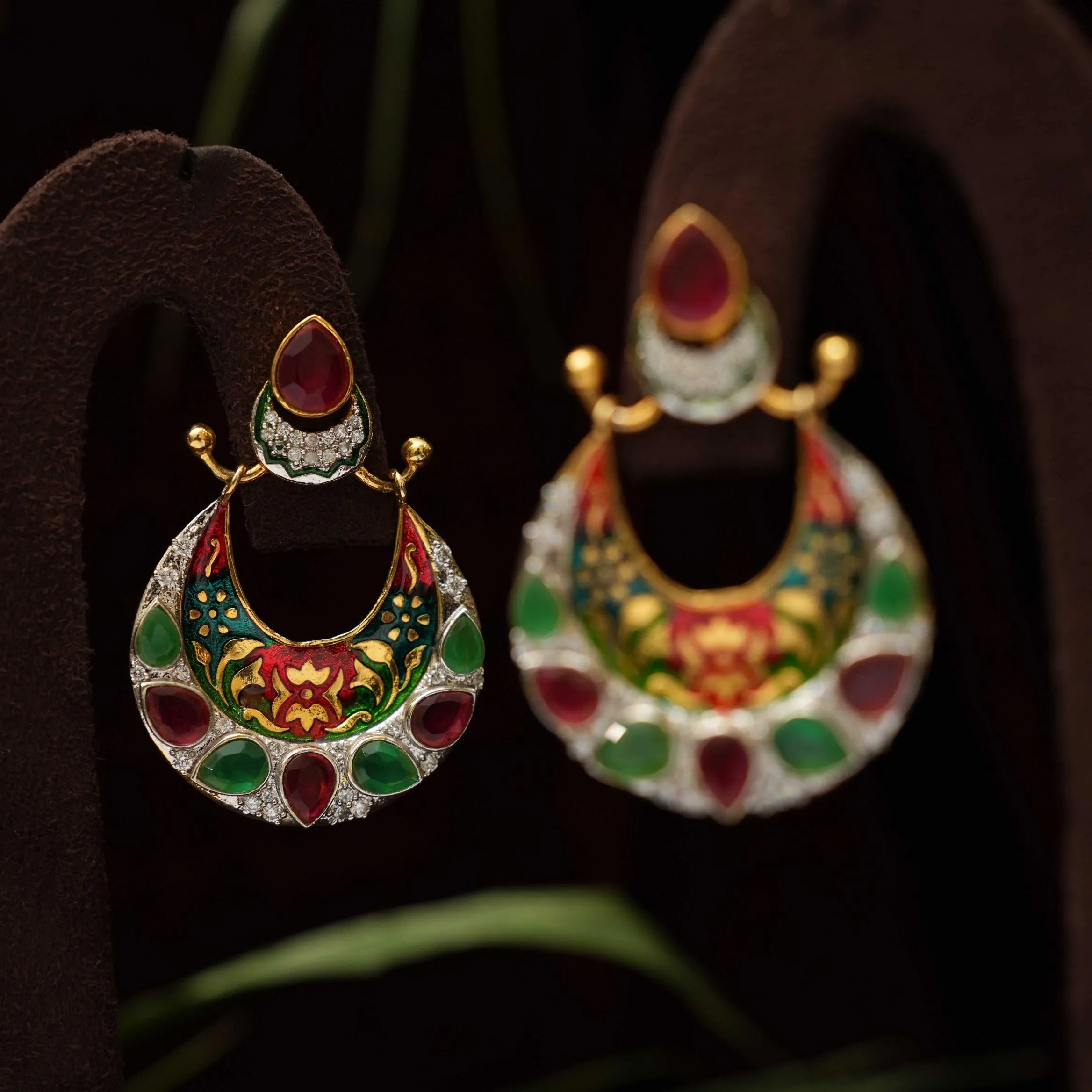 Pooja Enamel Earrings