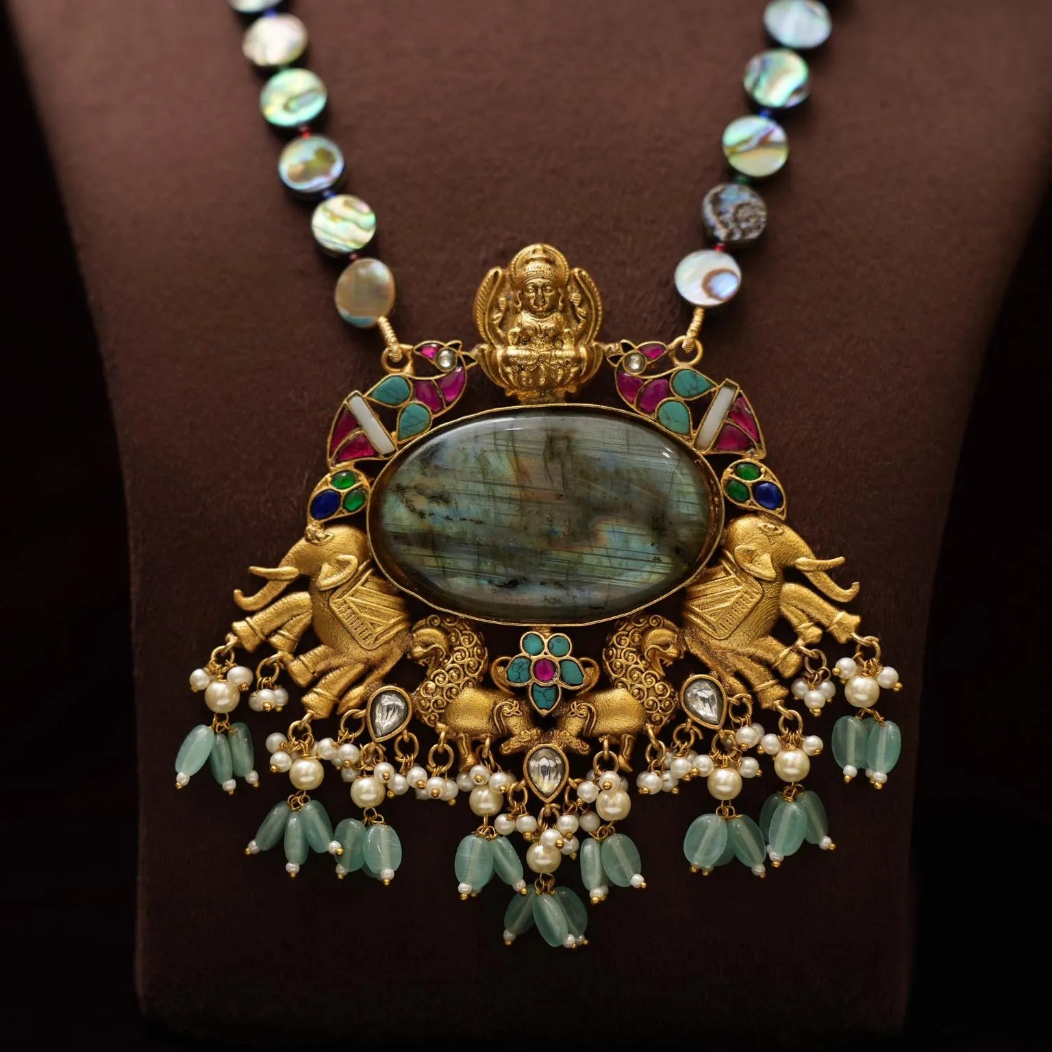 Prajal Mother of Pearl Necklace