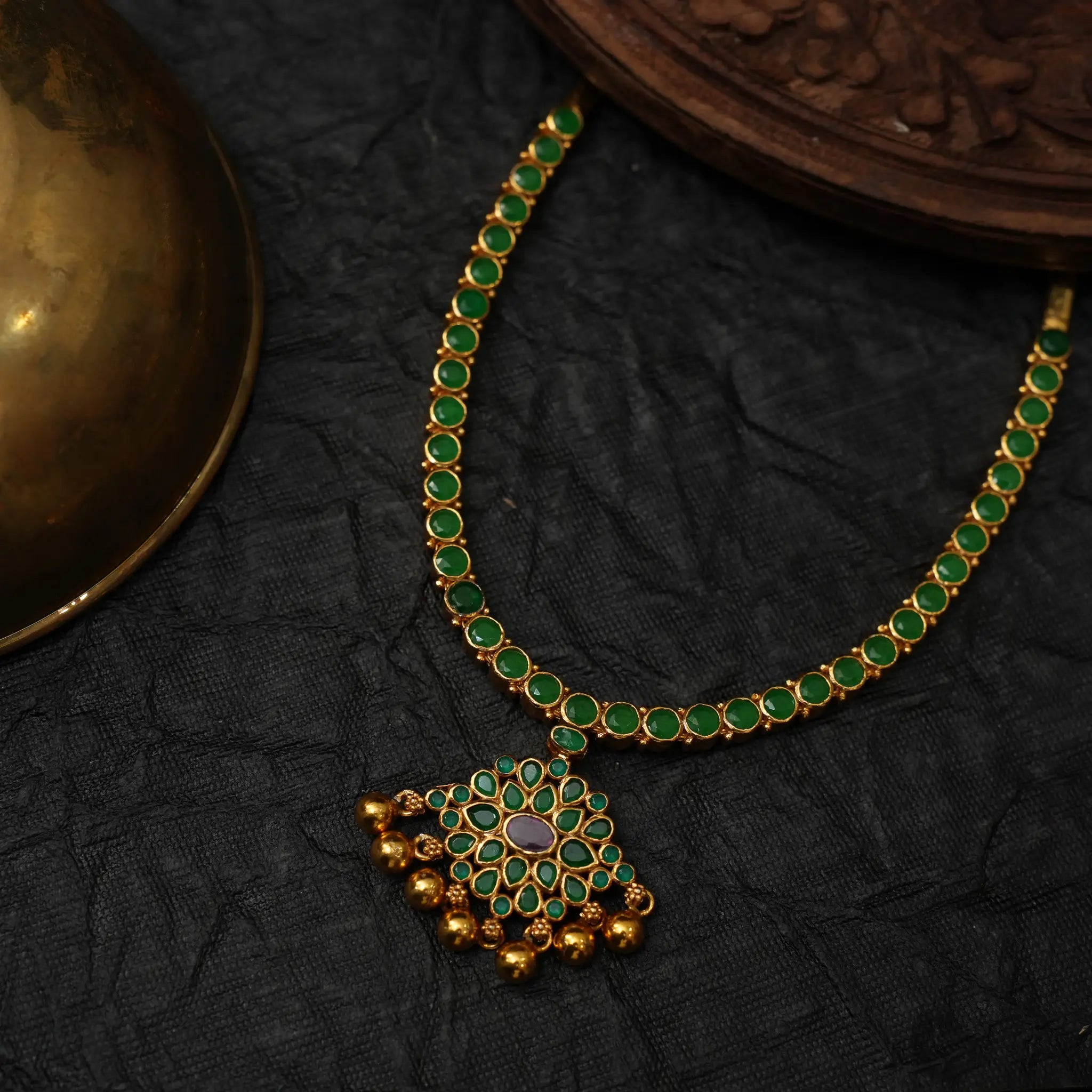 Prajina Silver Reversible Necklace