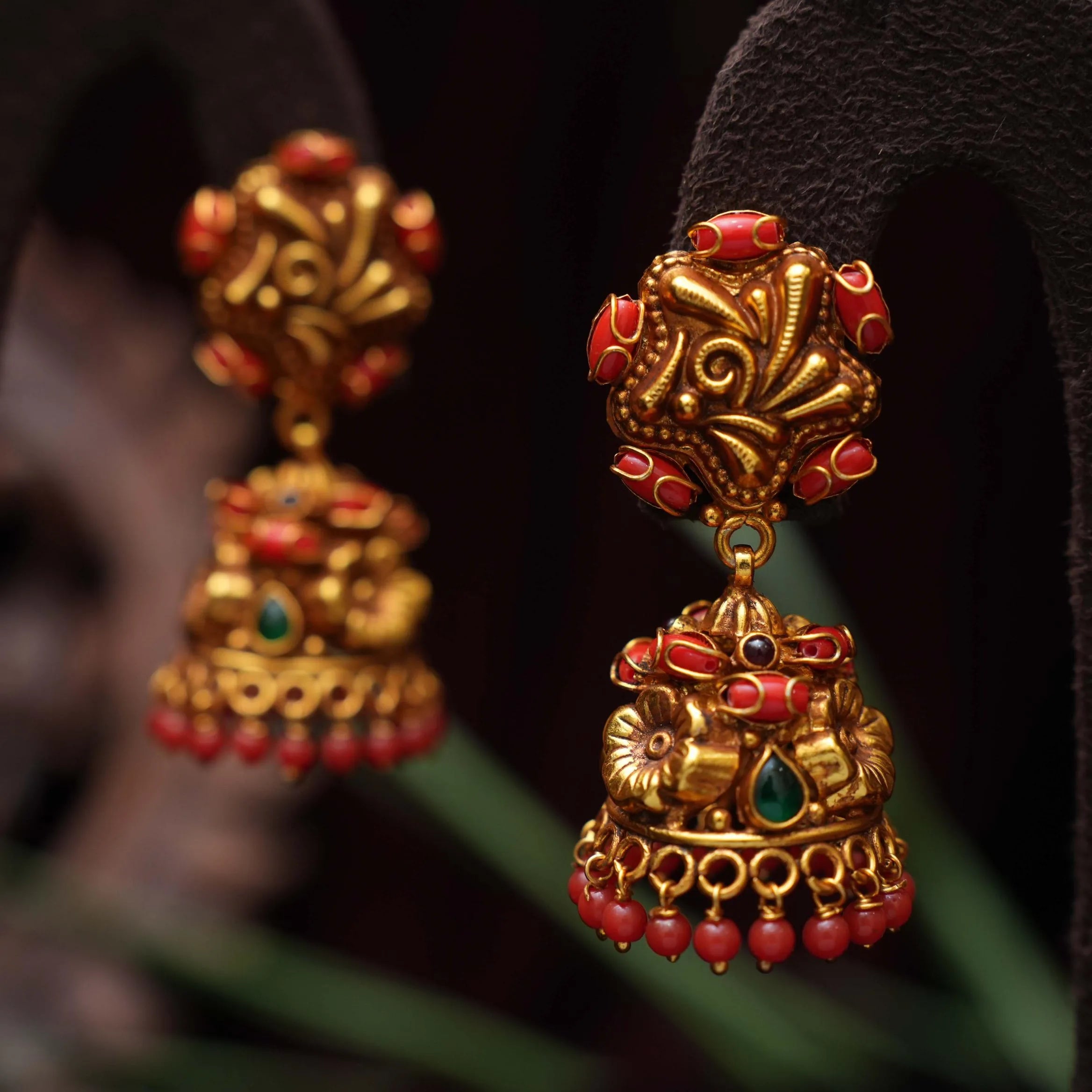 Preksha Silver Jhumka Earrings