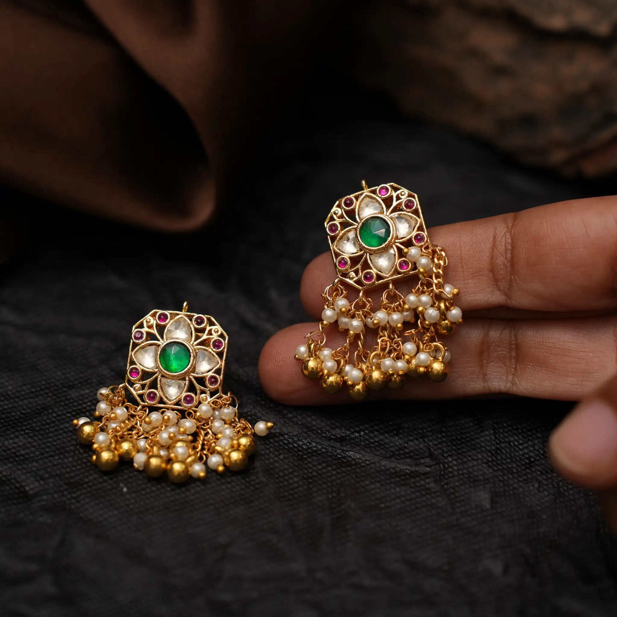 Prisha Polki Ear Stud
