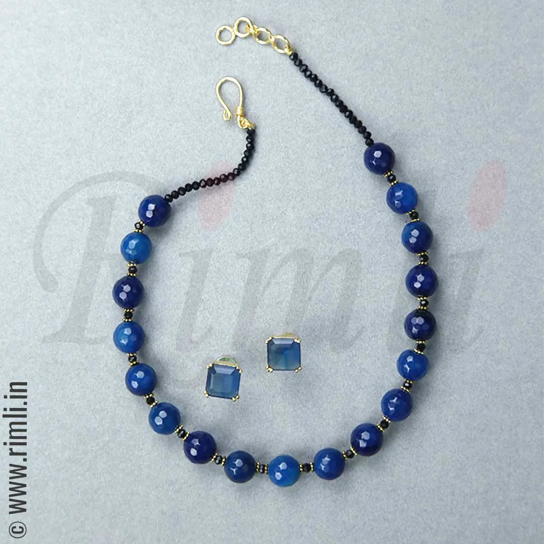 Shaded Blue Necklace
