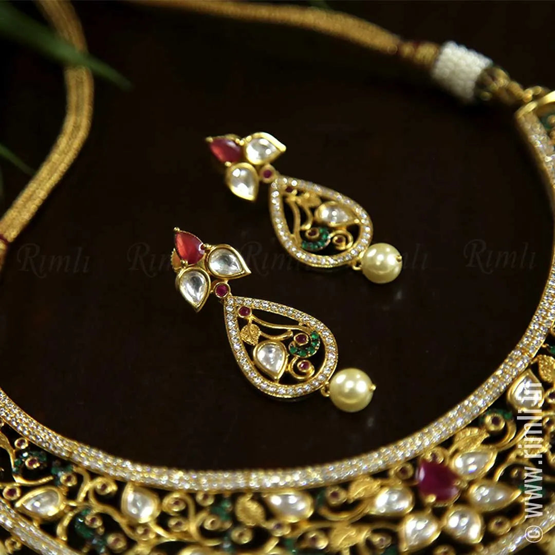 Multi Kundan Choker Necklace