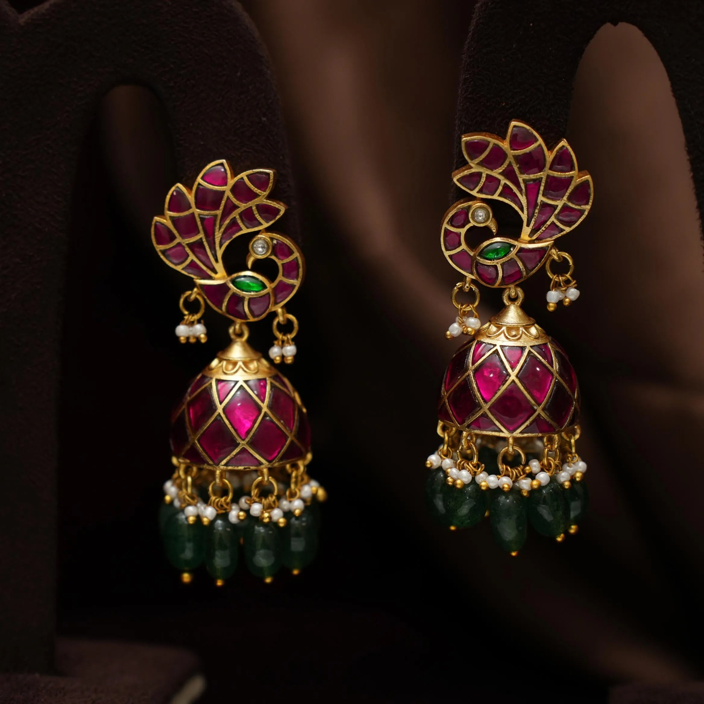 Raaya Polki Jhumka Earrings