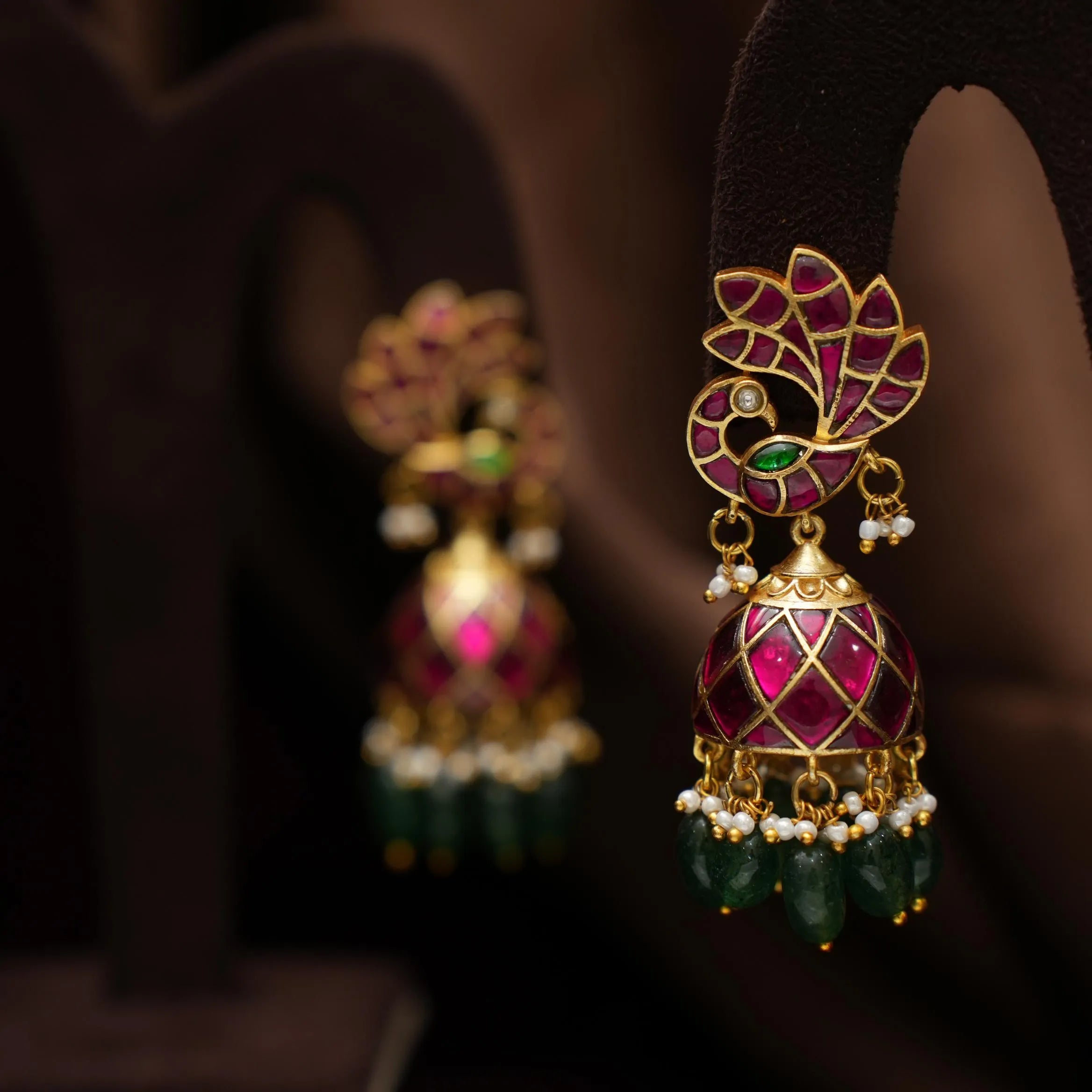 Raaya Polki Jhumka Earrings