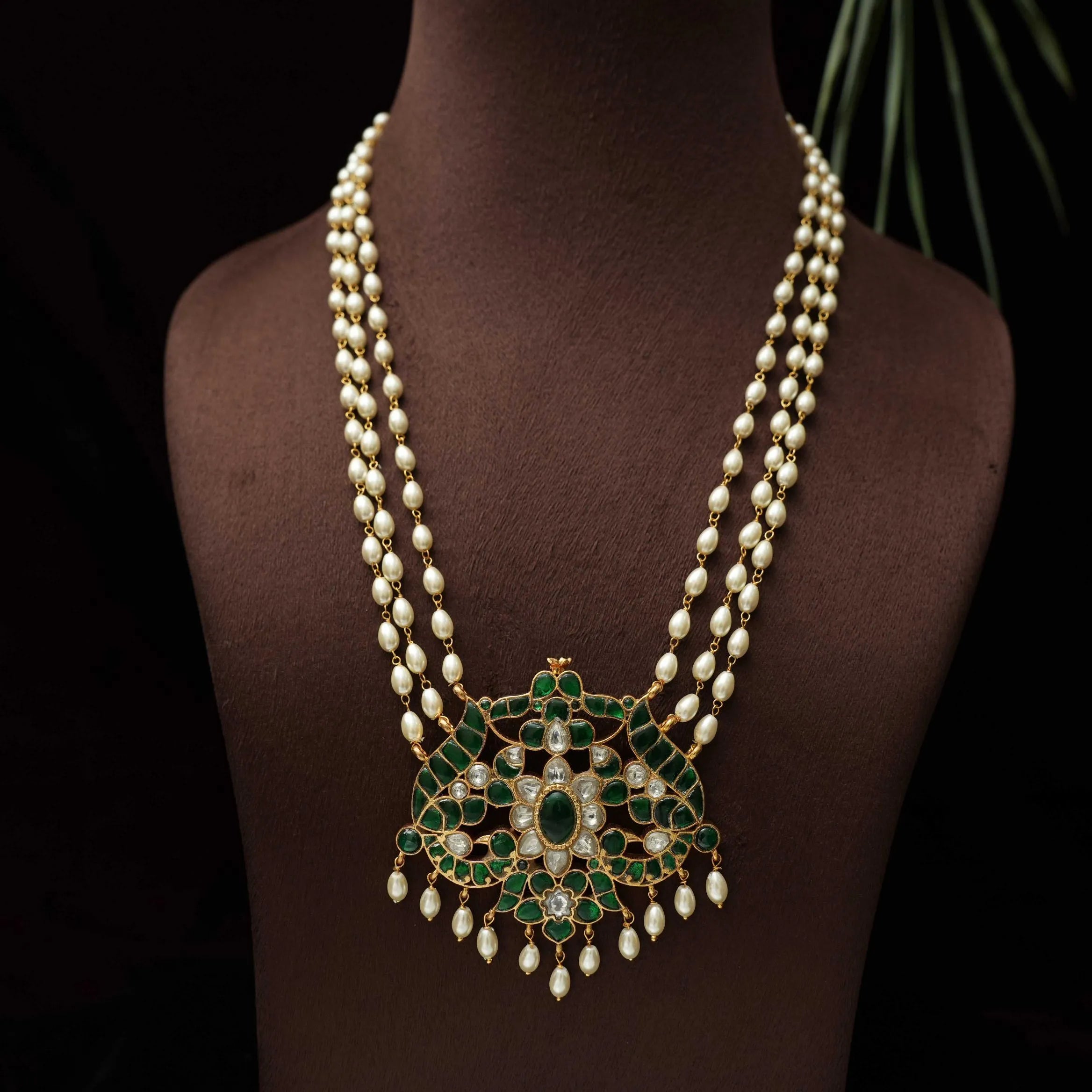 Rabia Pearl Polki Necklace