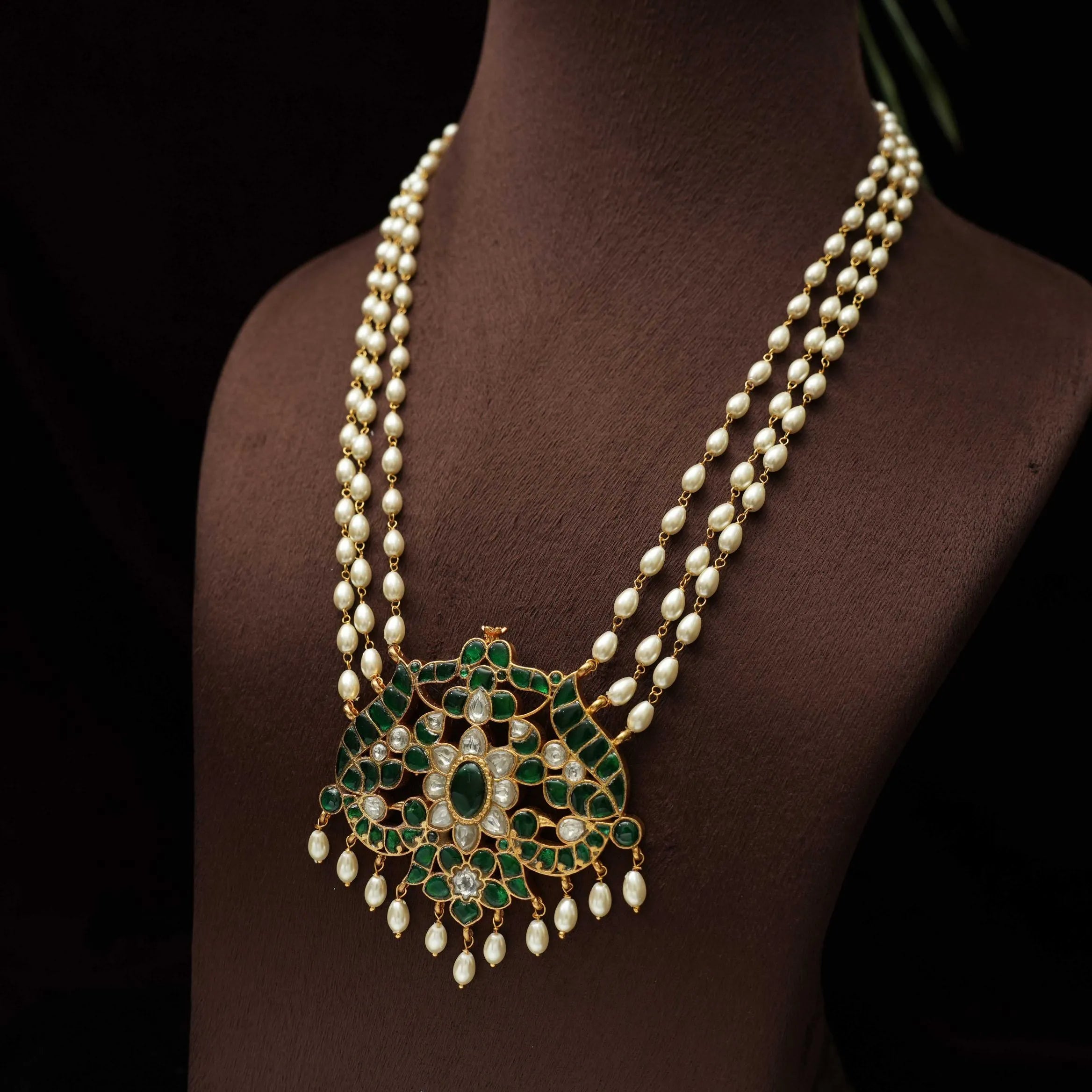 Rabia Pearl Polki Necklace