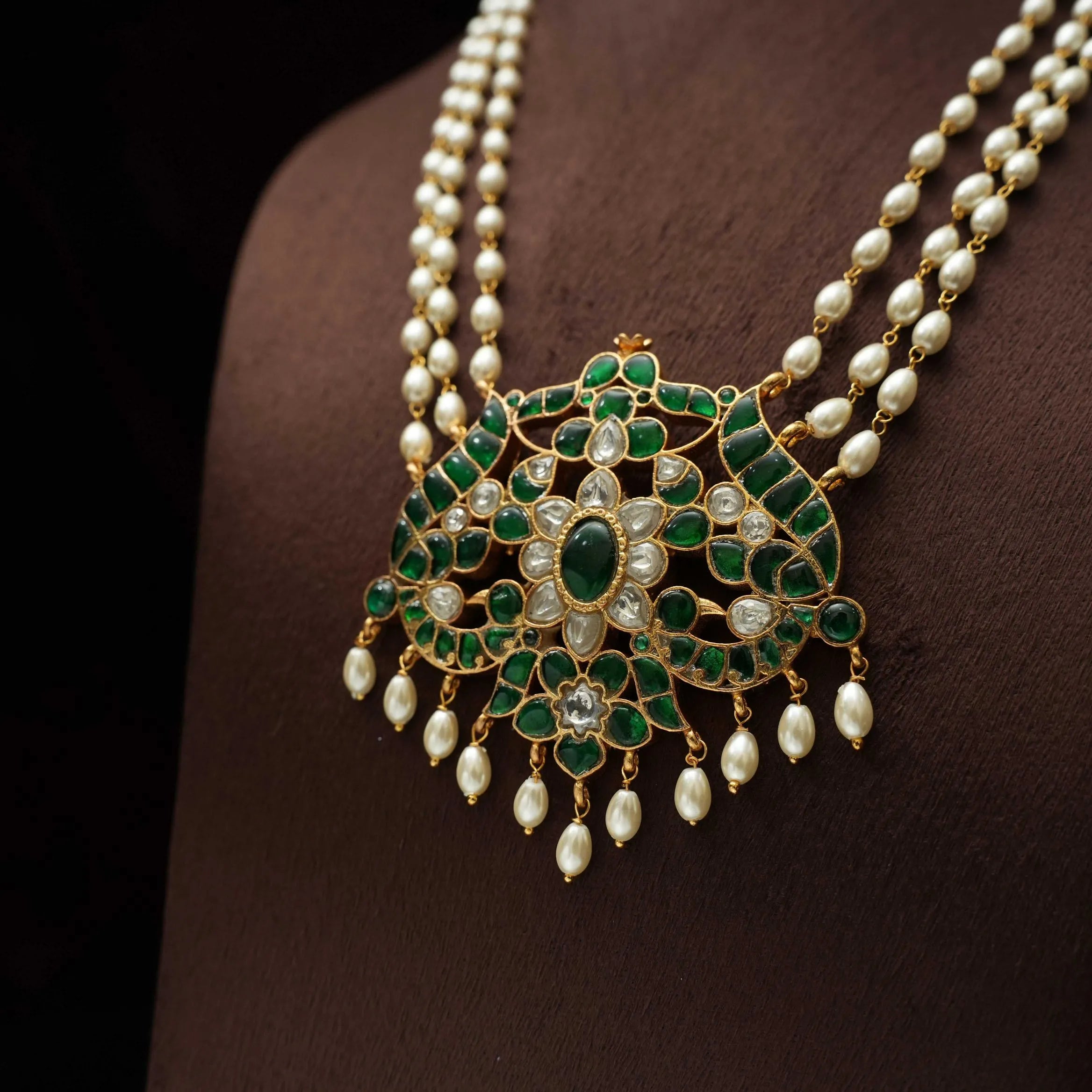 Rabia Pearl Polki Necklace