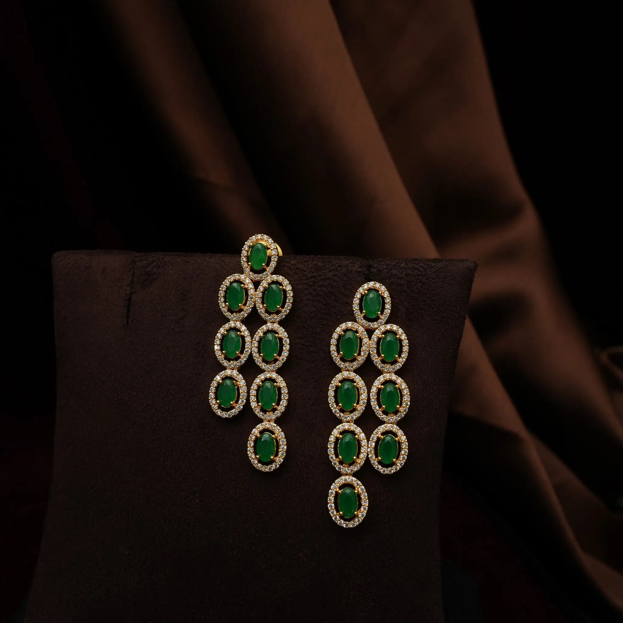Radha Zircon Necklace - Green