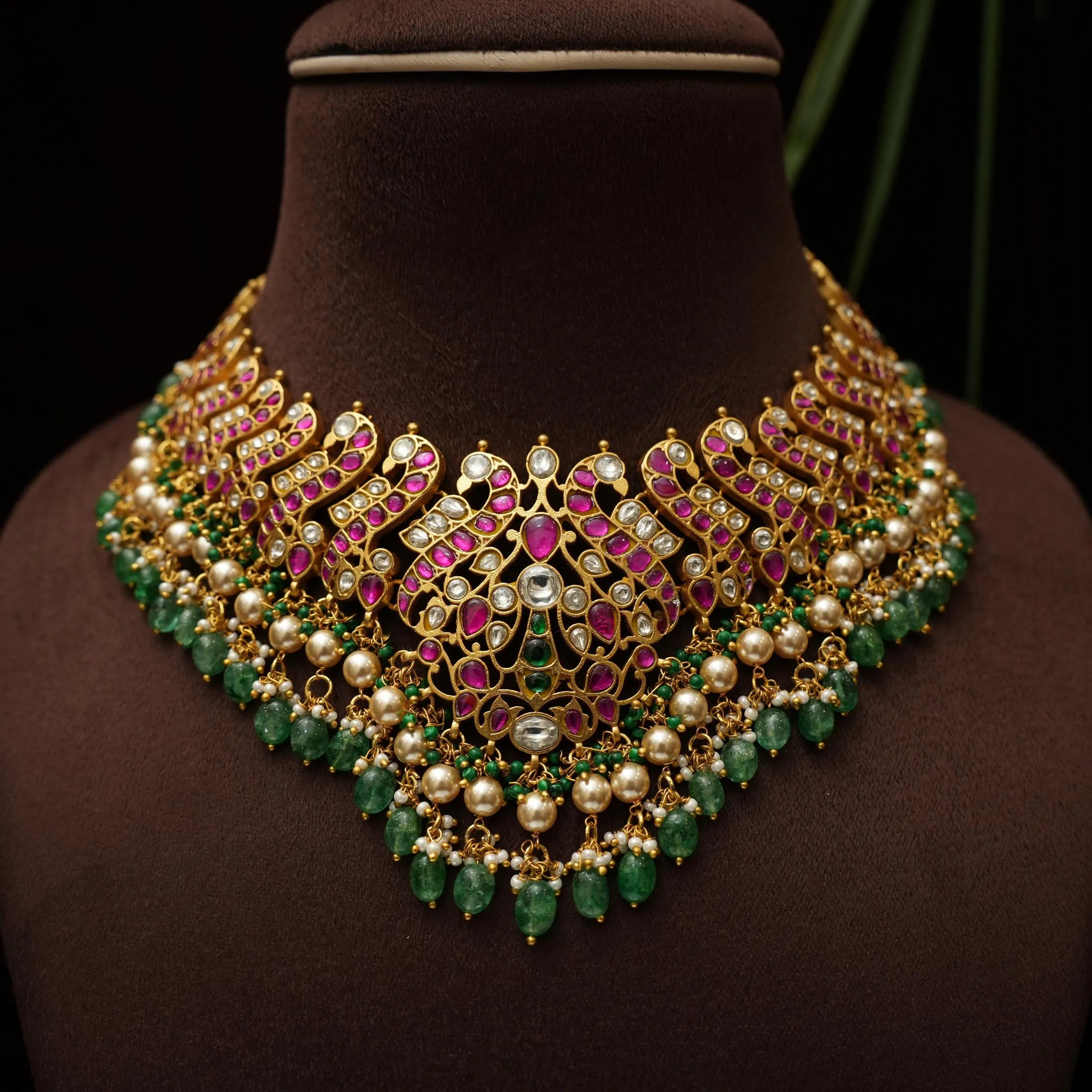 Ranya Jadau Polki Necklace