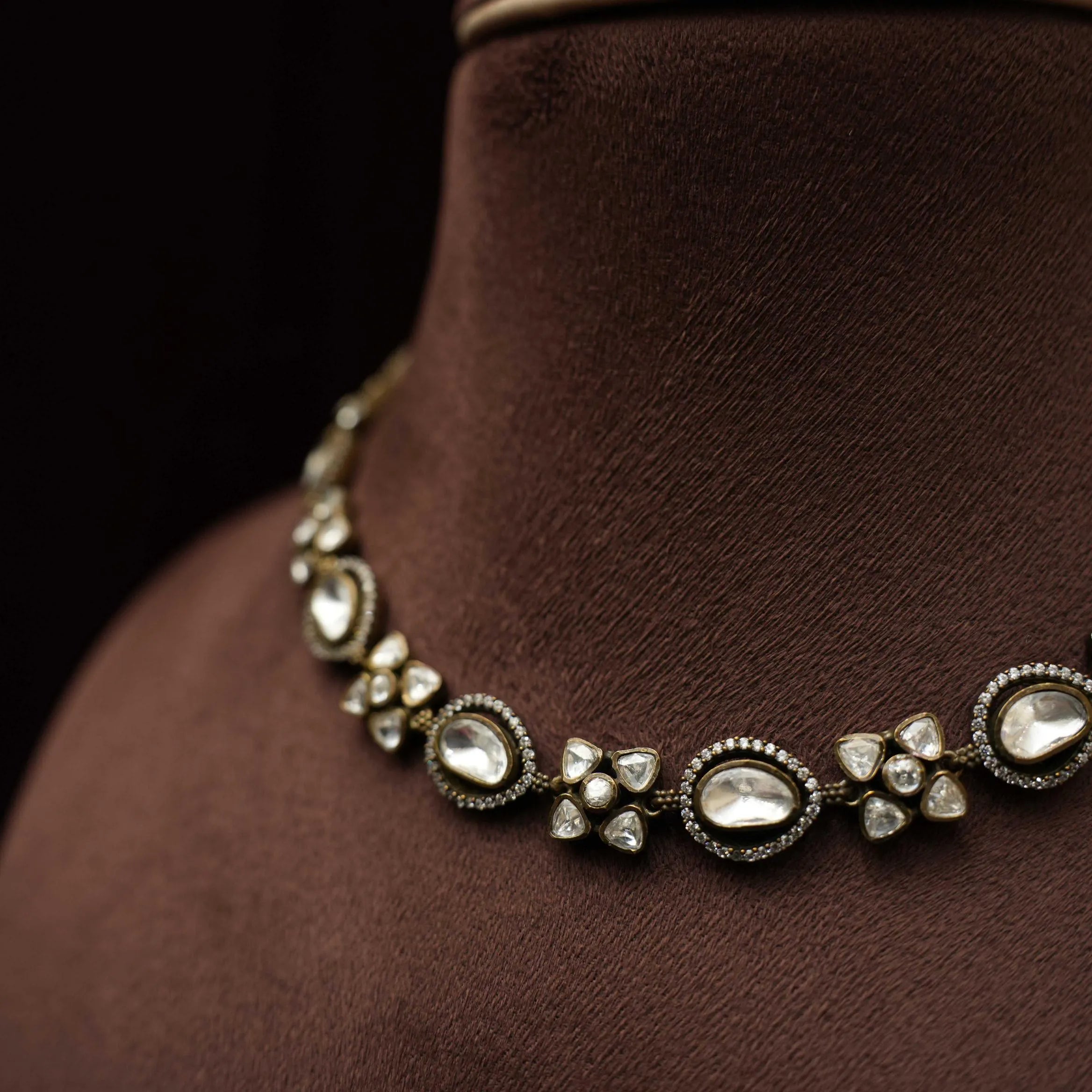 Rashi Silver Dual Tone Necklace