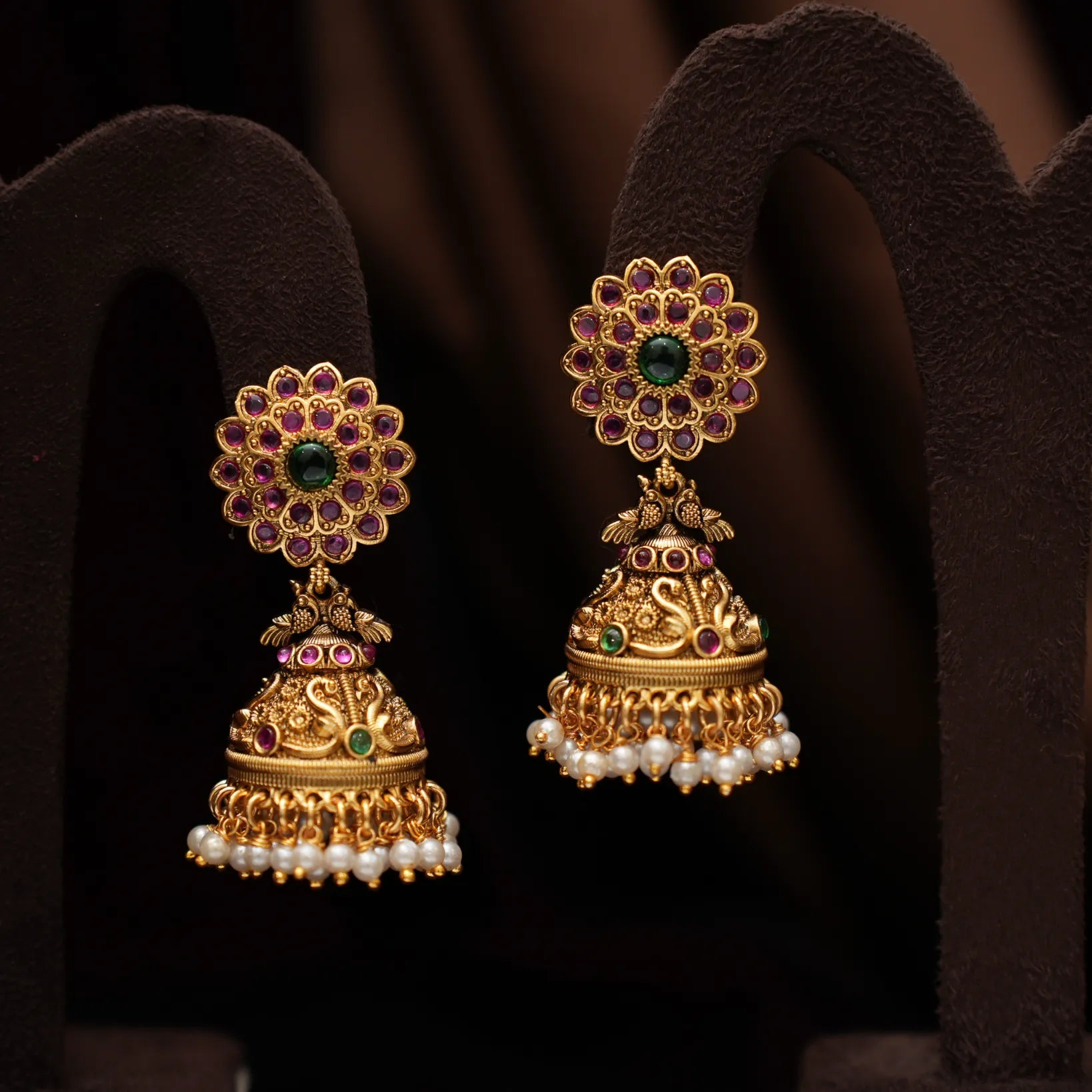 Rihania Antique Jhumka Earrings