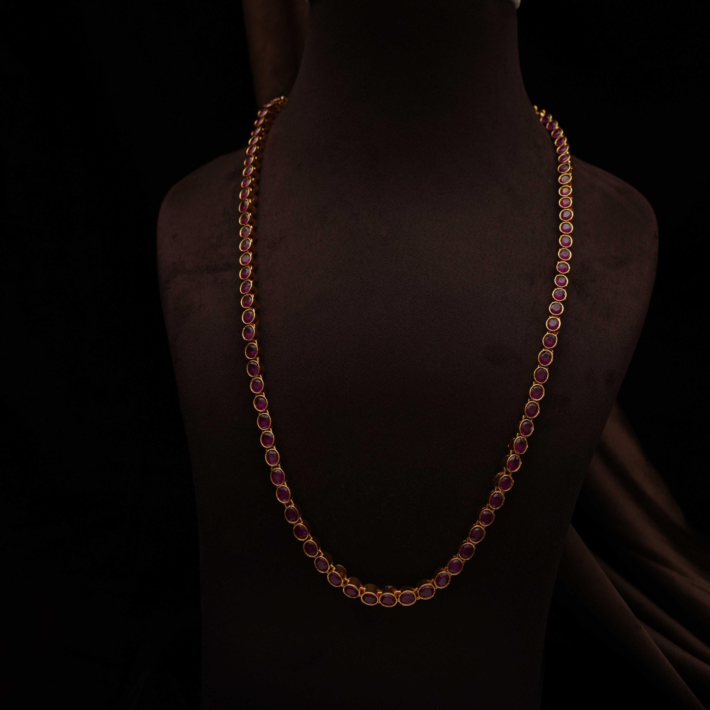 Risha Silver Reversible Necklace