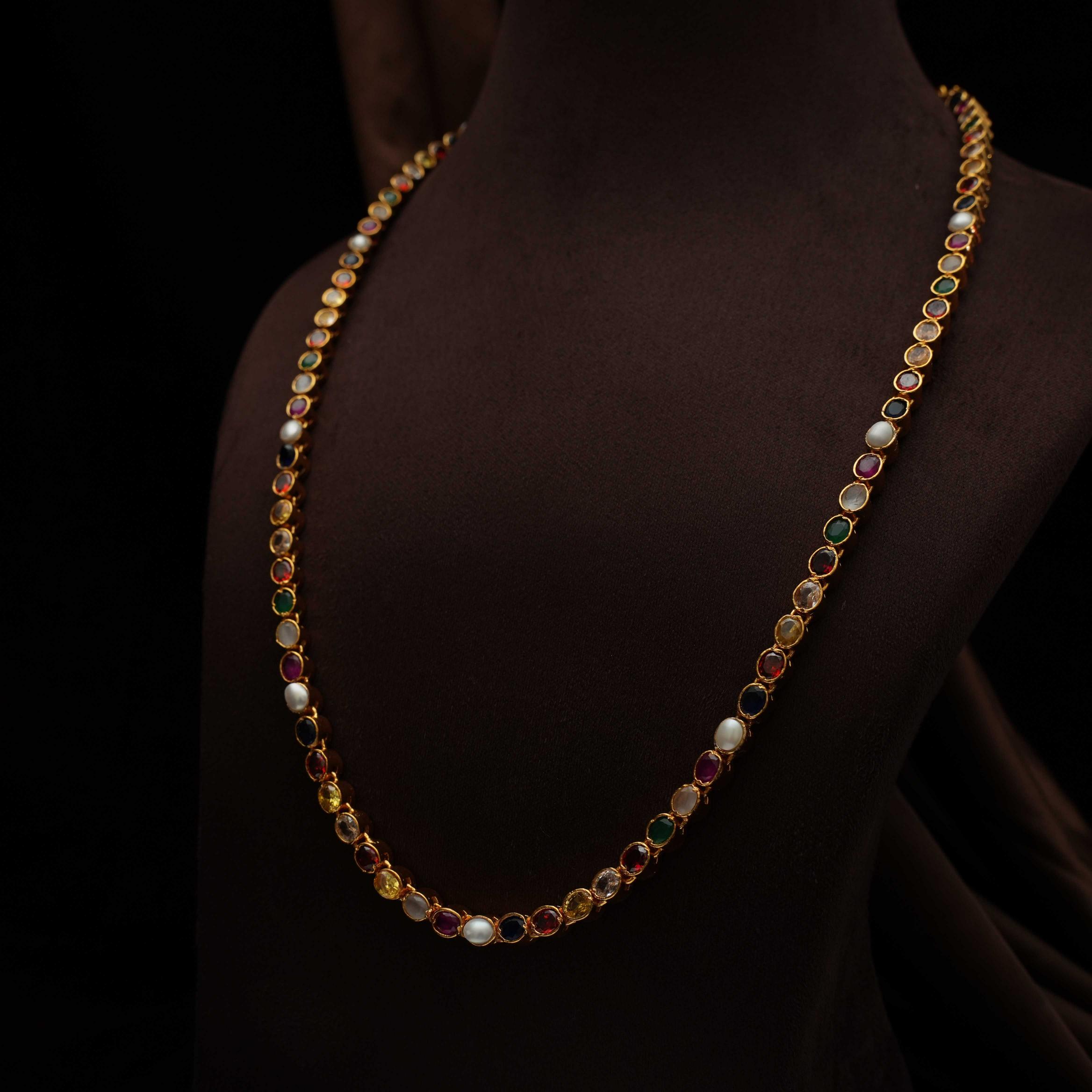 Risha Silver Reversible Necklace