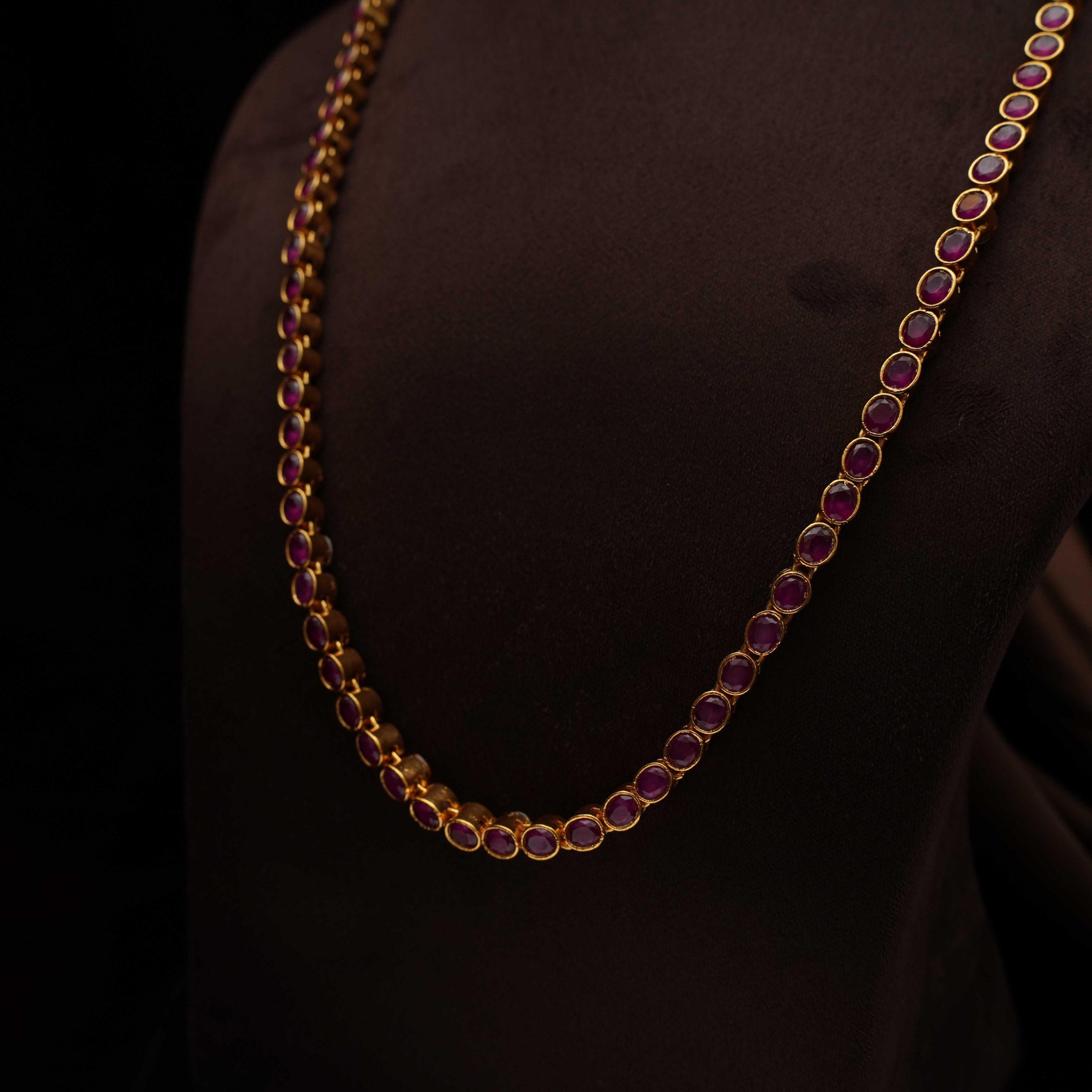 Risha Silver Reversible Necklace