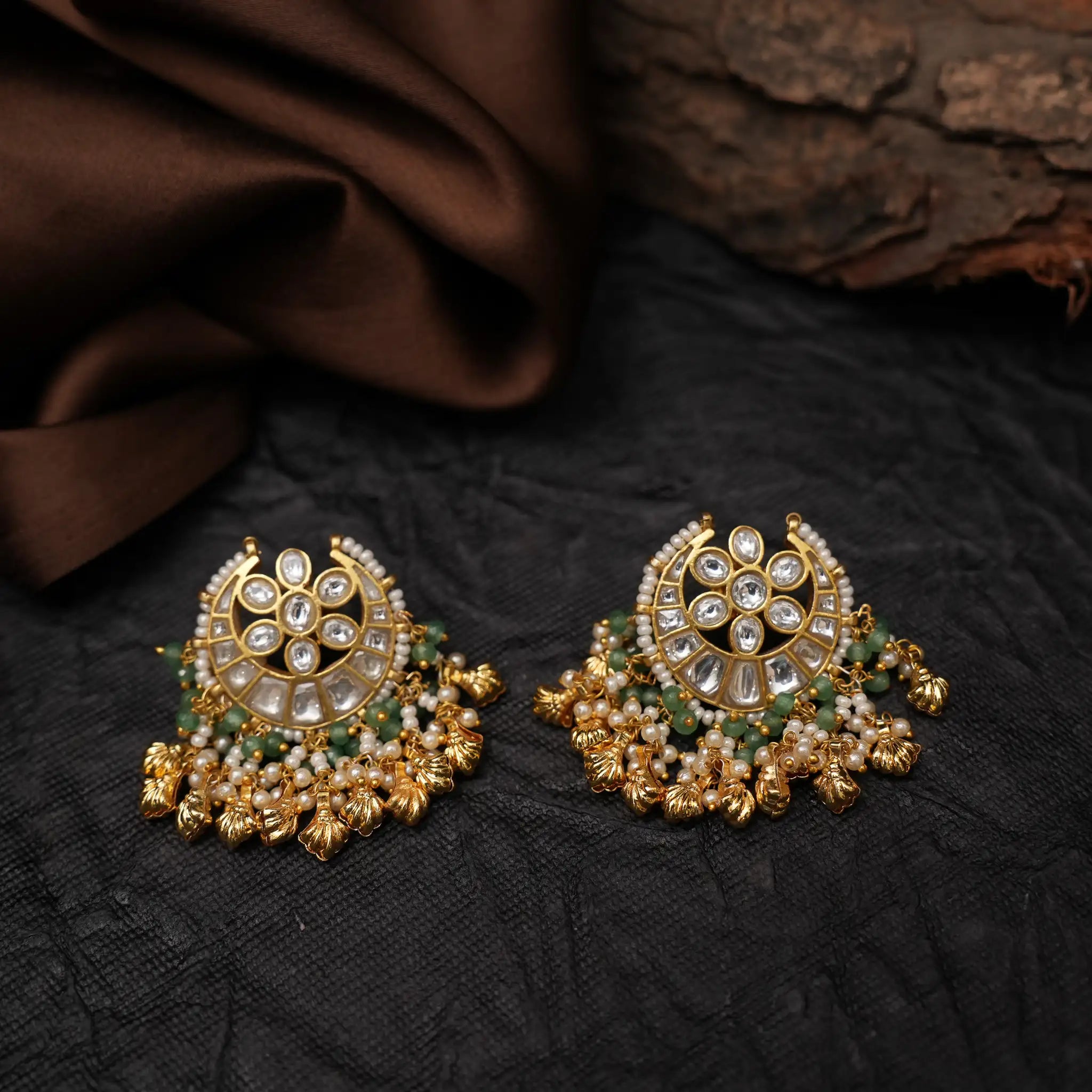 Ritika Polki Chand Ear Stud
