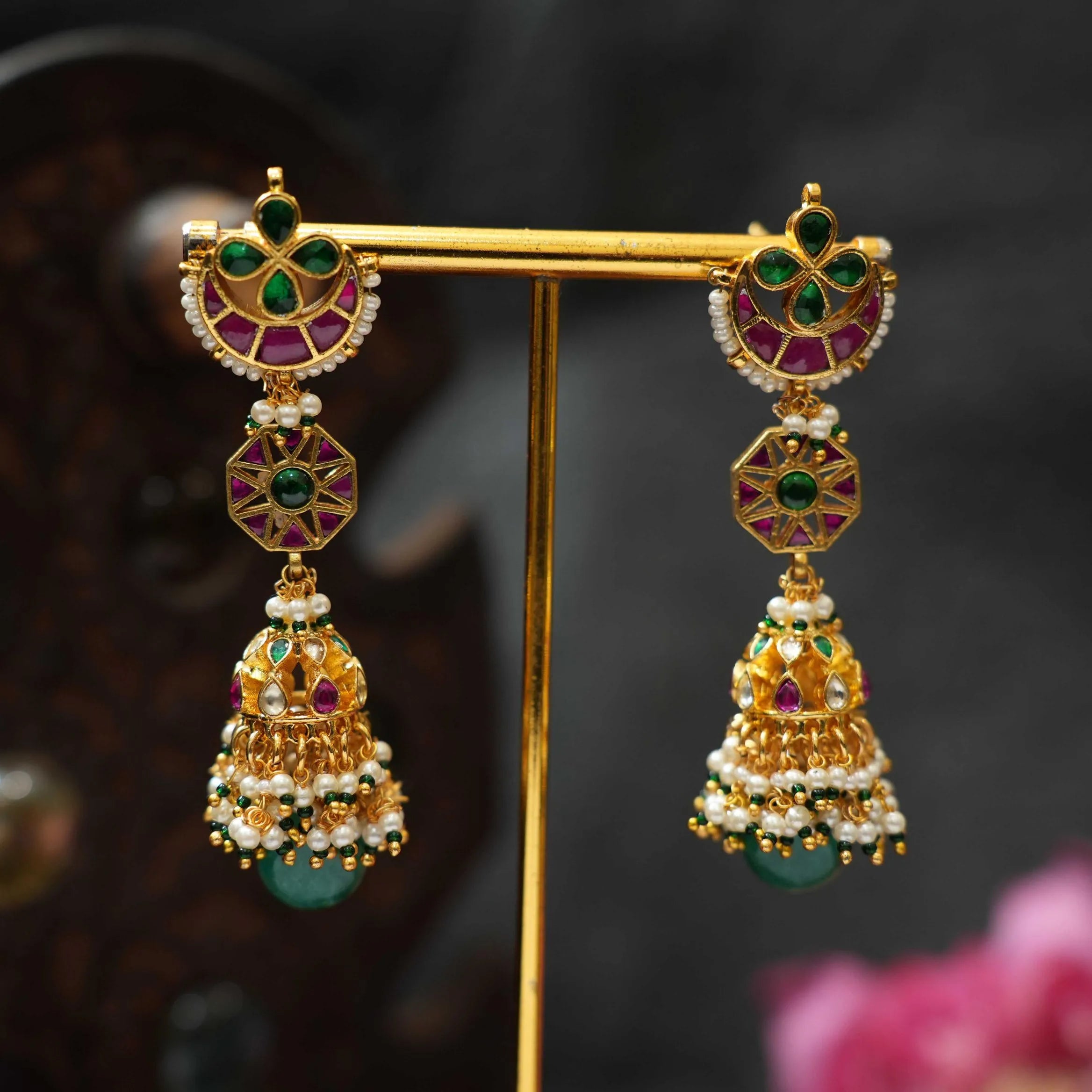 Ritu Polki Jhumka