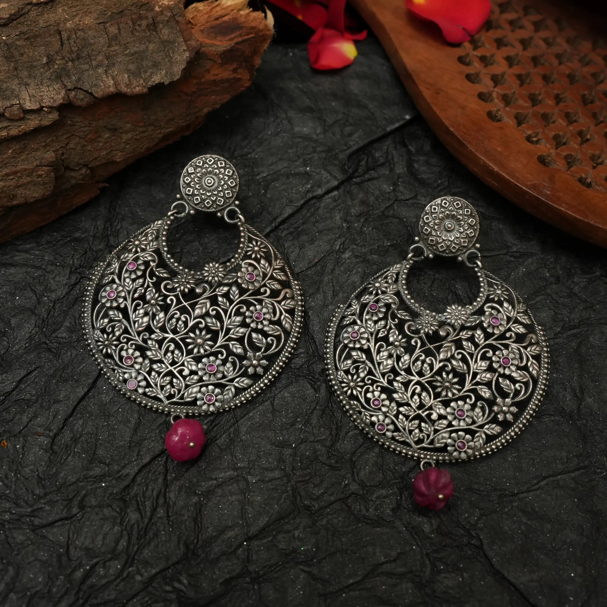 Riya Silver Earrings