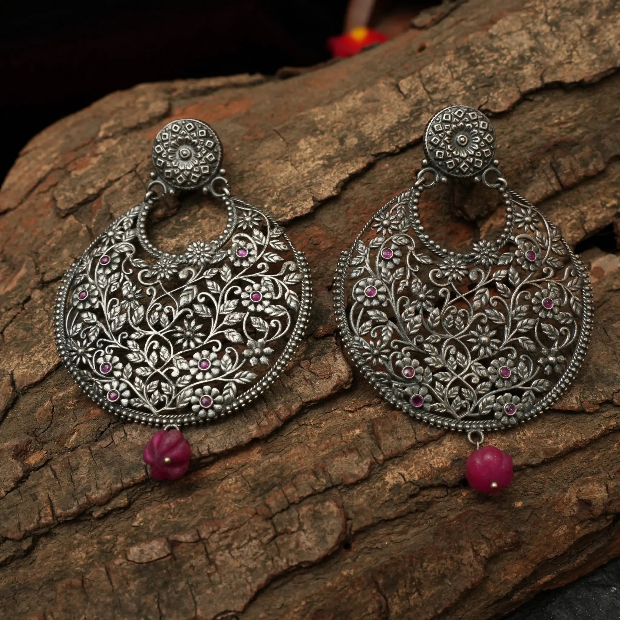 Riya Silver Earrings