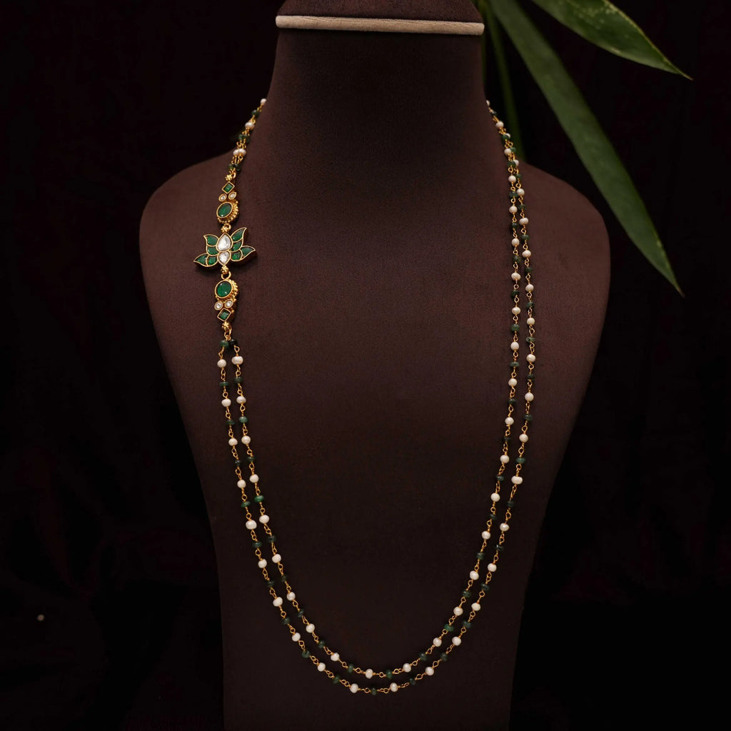 Rusha Silver Mugappu Chain - Arthi