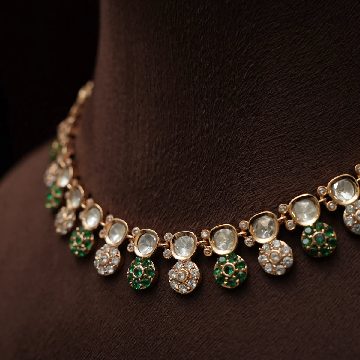 Ruveya Victorian Necklace - Green