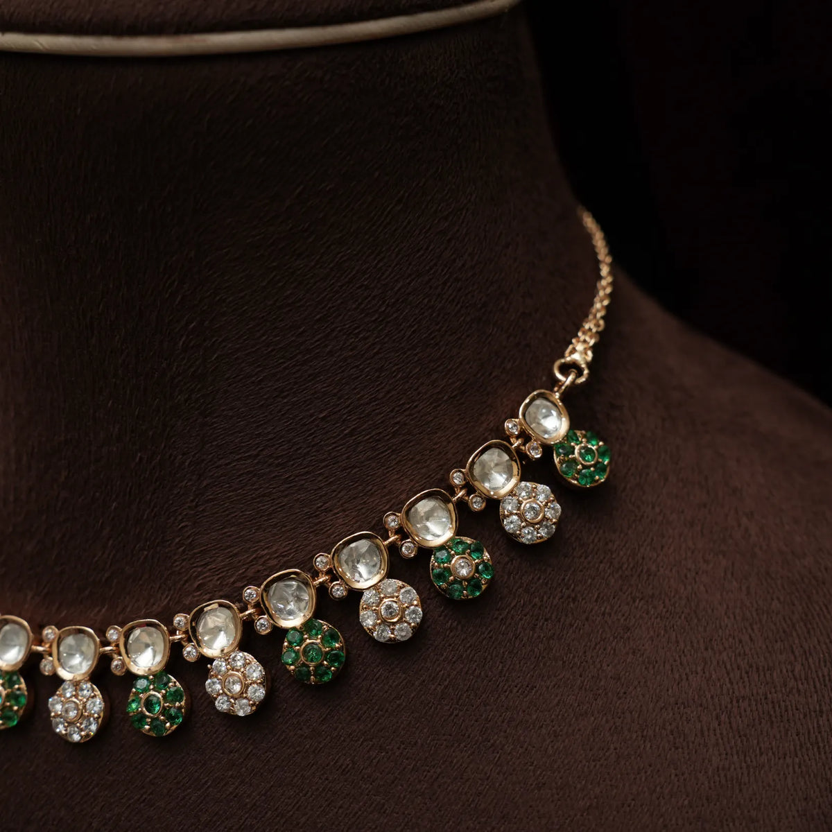 Ruveya Victorian Necklace - Green