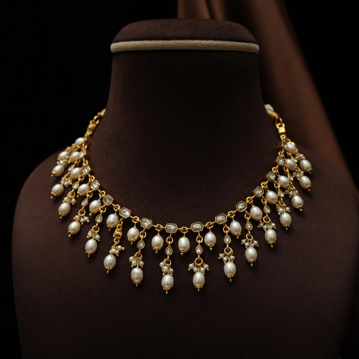 Asmika Silver Reversible Necklace - Red & White