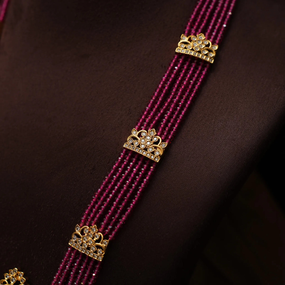 Ayushmati Beaded Necklace - Pink