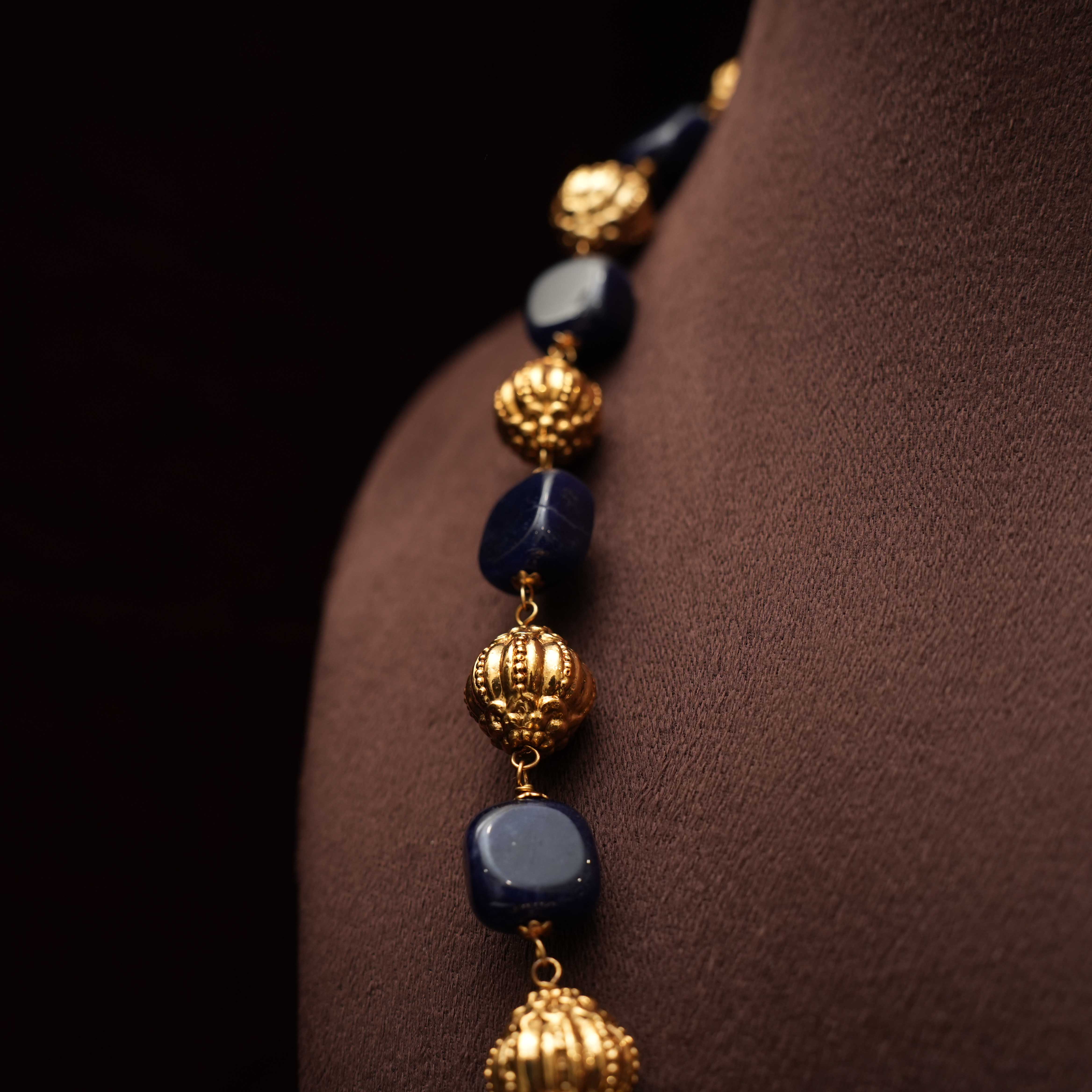 Yaso Beaded Kundan Necklace - Rimli Boutique