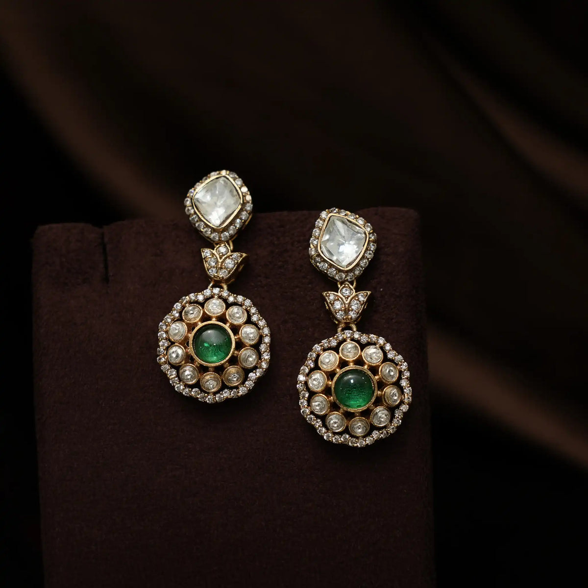 Madhvi Polki Necklace - Green